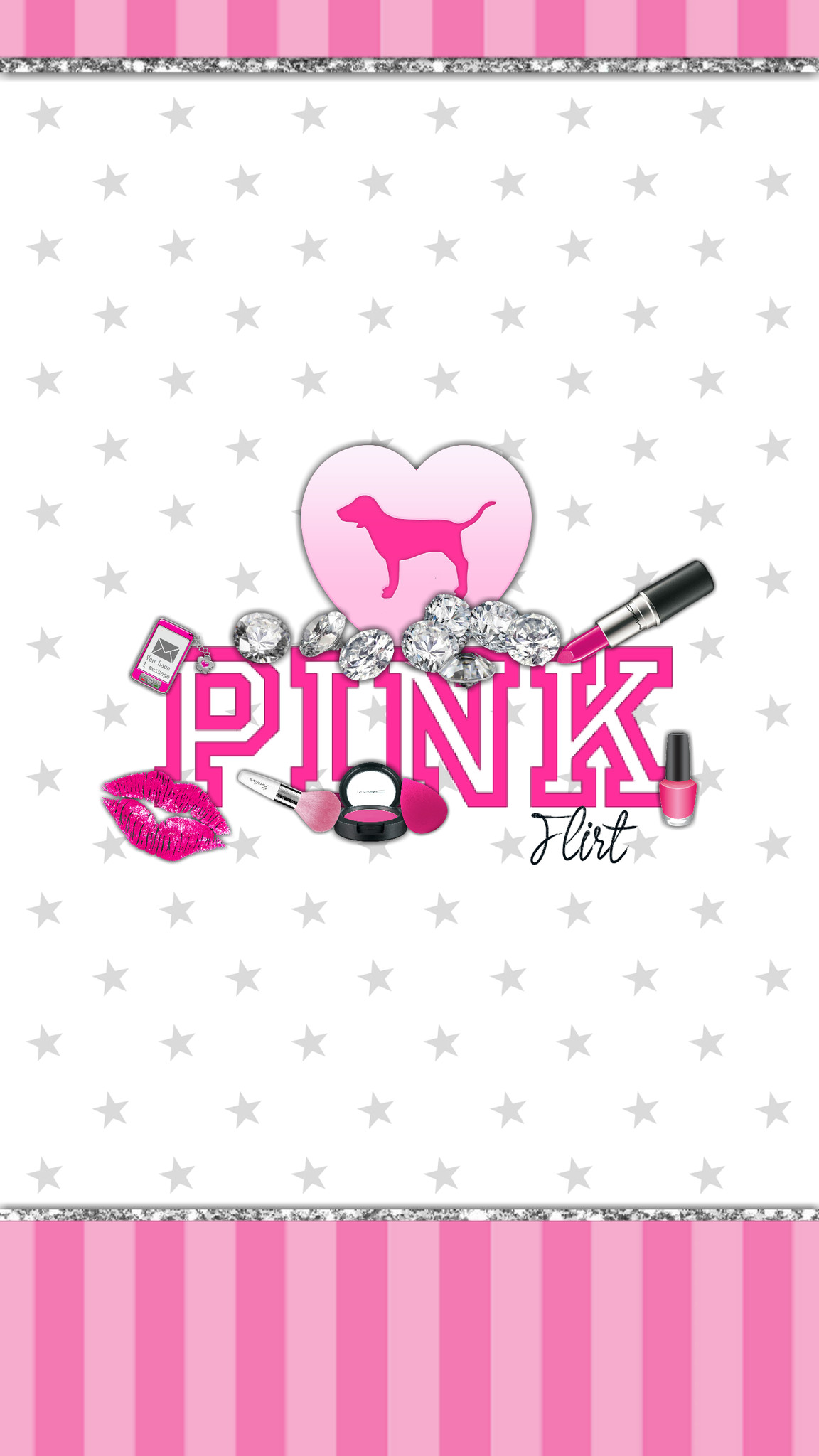 1152x2048 Dropbox - Totally pink. Victoria Secret WallpaperGlitter ...