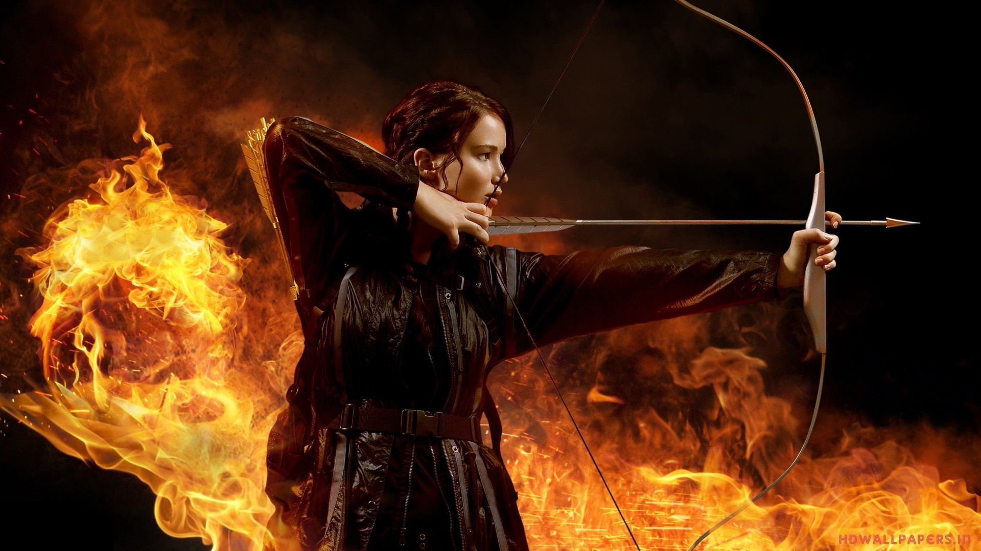 1920x1080 Hunger Games Bow and Arrow HD Wallpaper