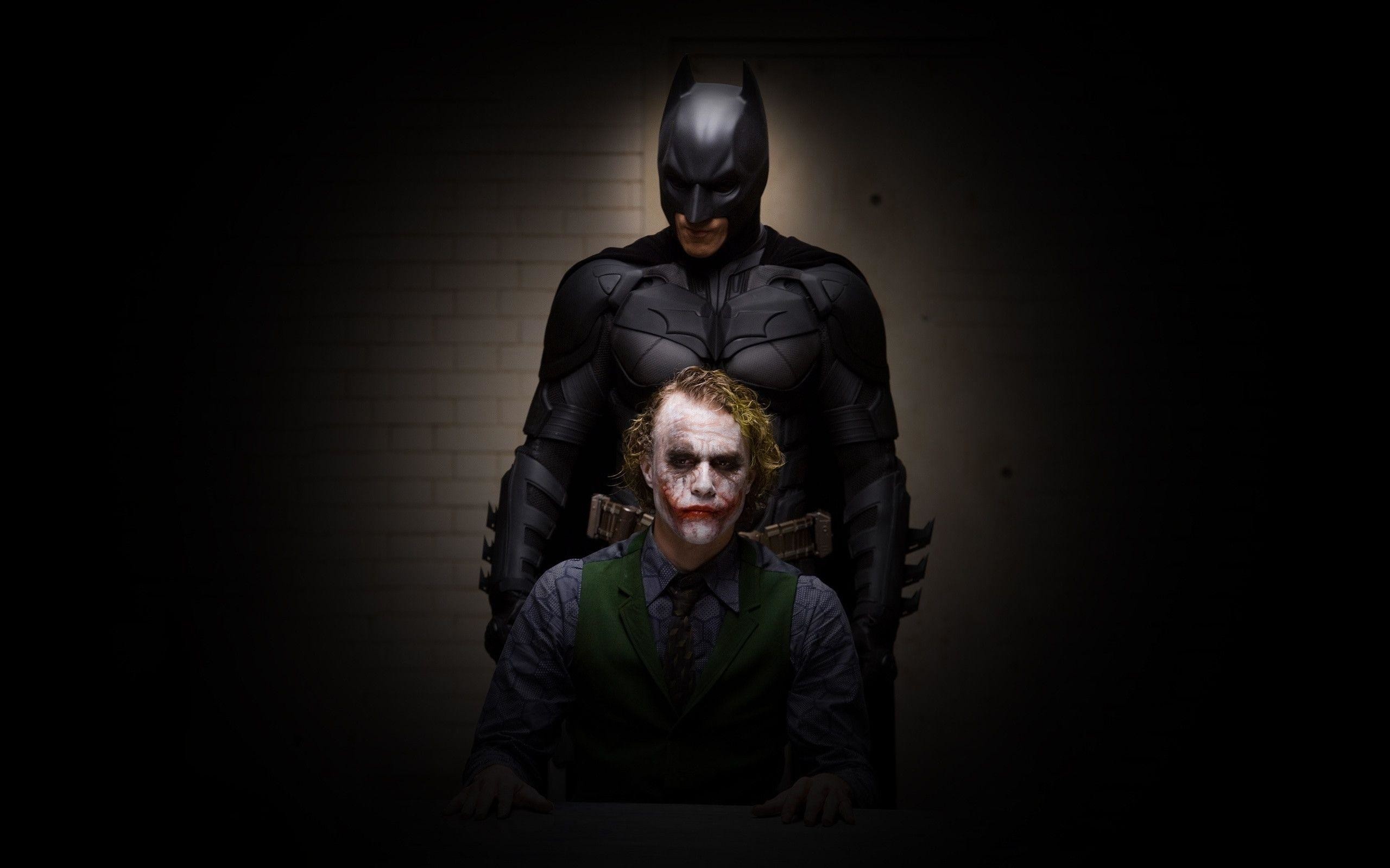 2560x1600 Wallpaper Batman Joker Dark The Dark Knight image - vector clip .