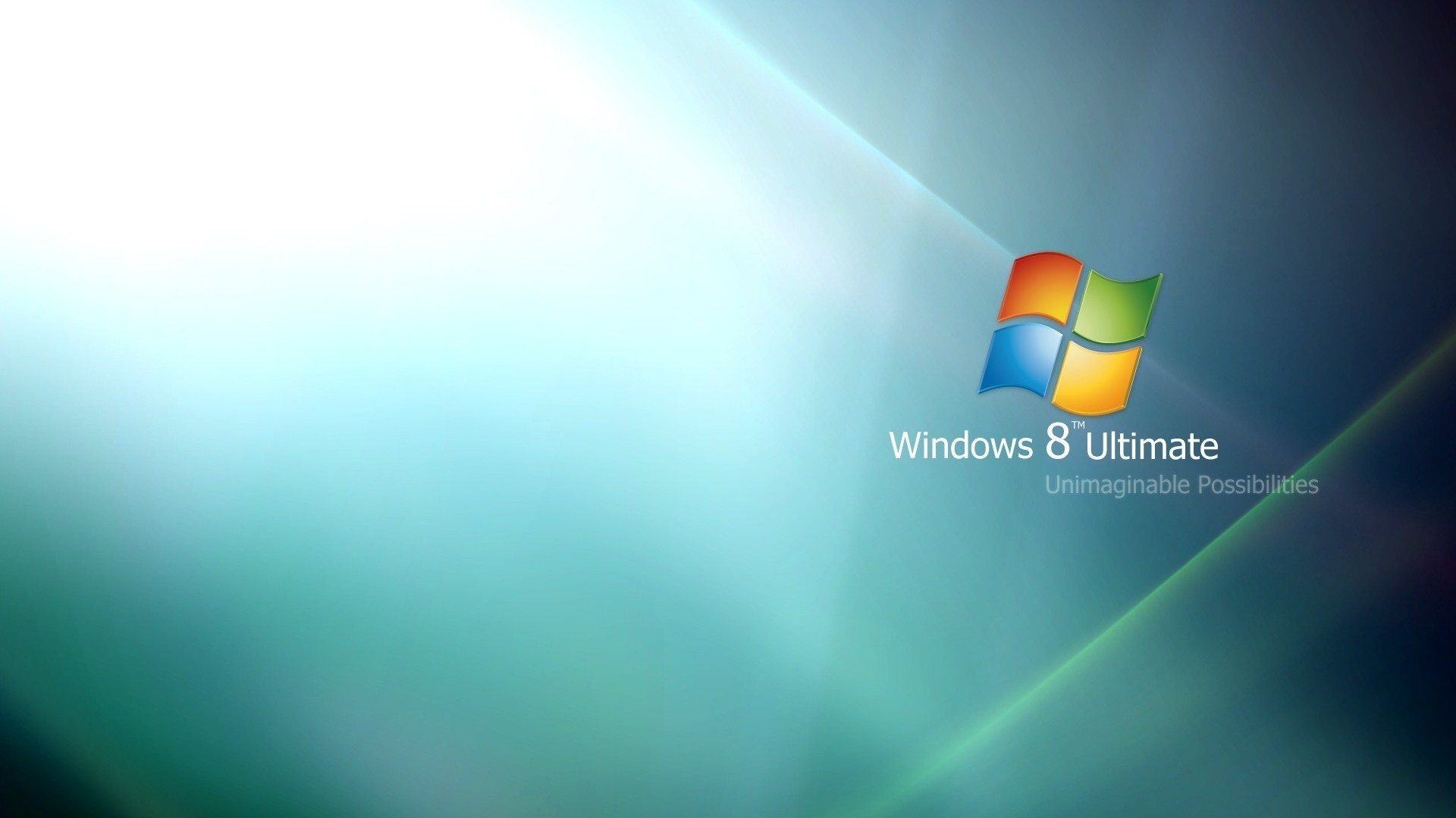 1920x1080 Preview wallpaper windows 8, ultimate, blue, green 
