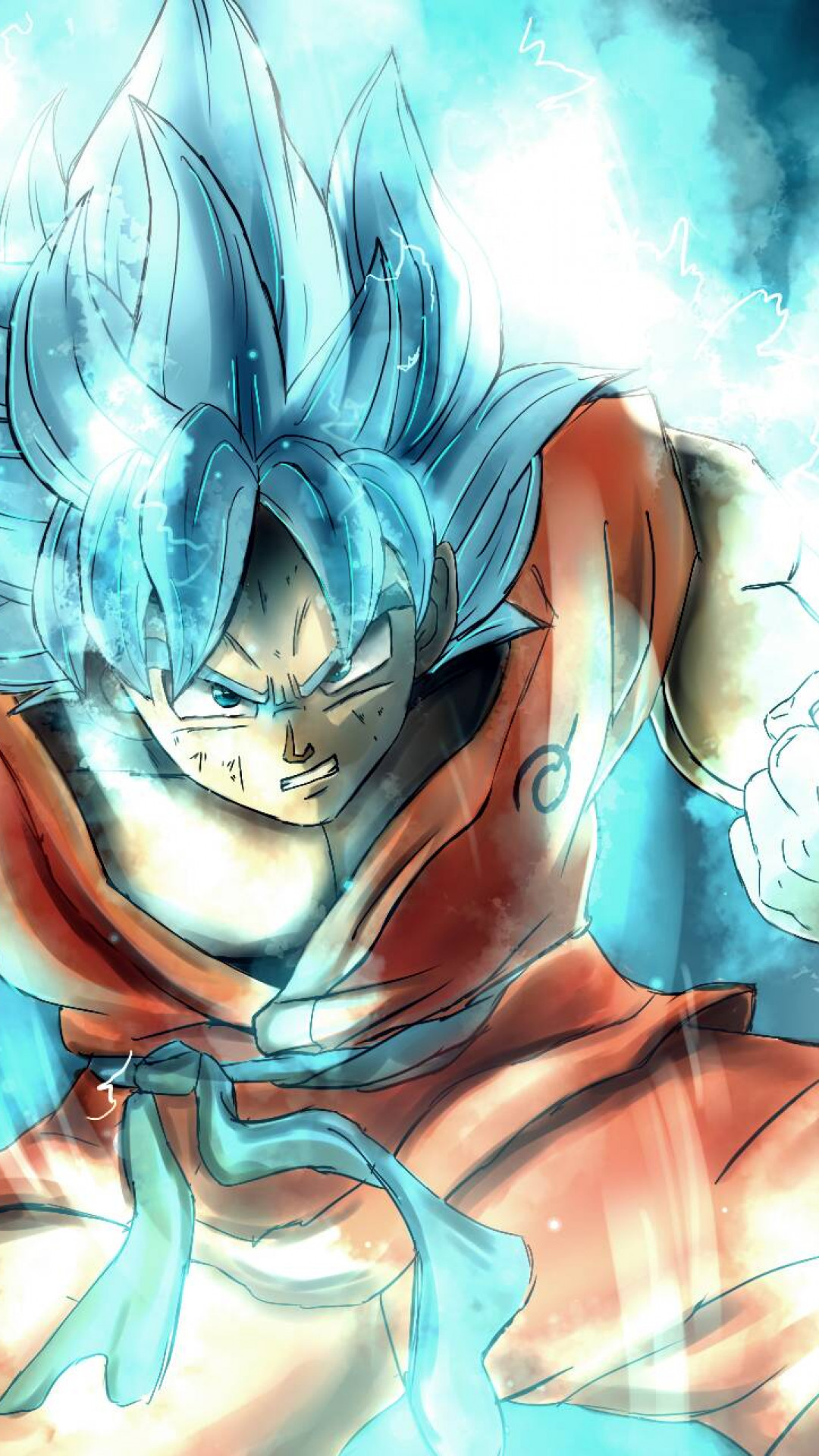 1080x1920 Wallpaper HD Super Saiya Blue Son Goku