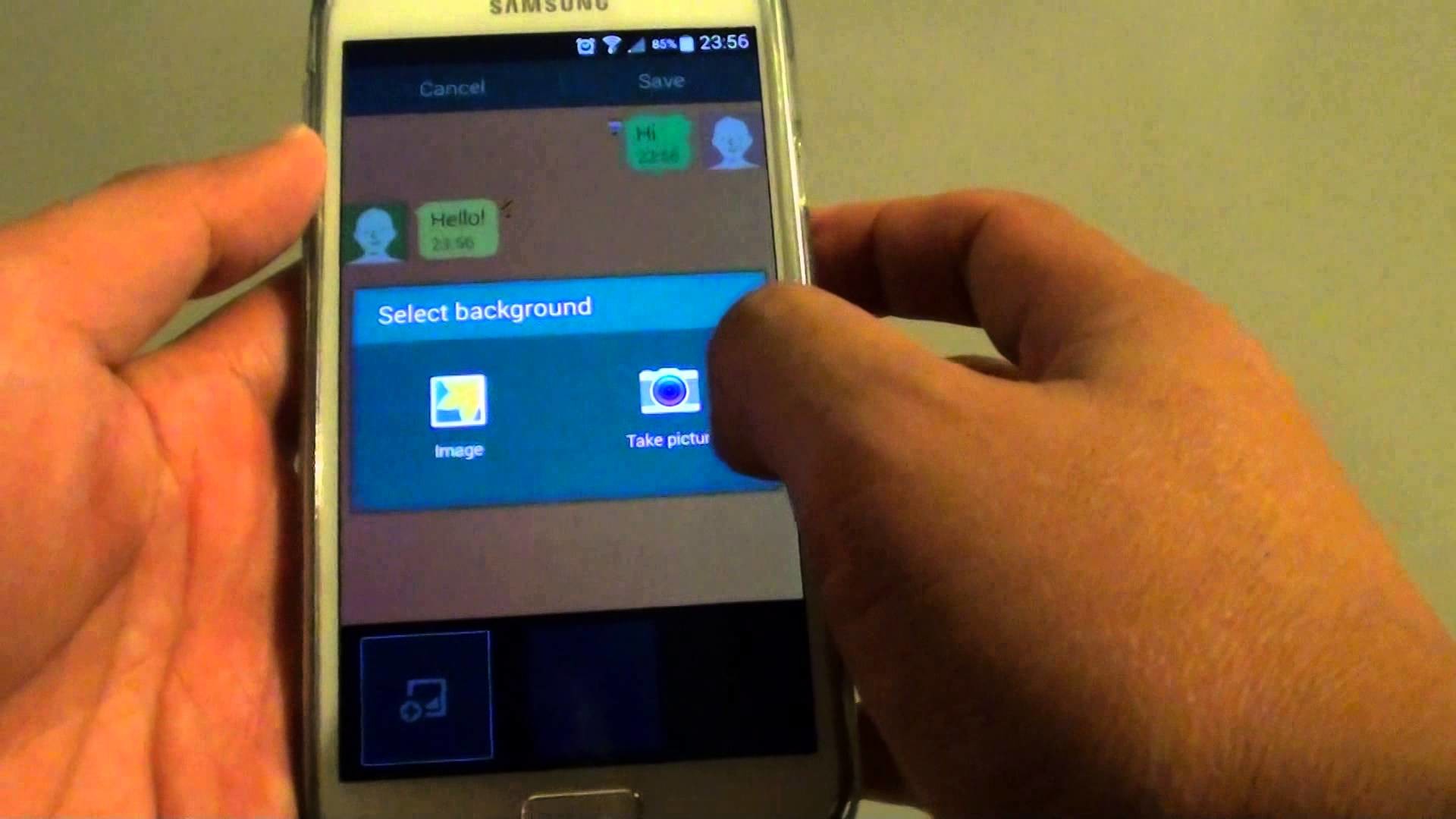 1920x1080 Samsung Galaxy S5: How to Change Text Messages Background Style - YouTube