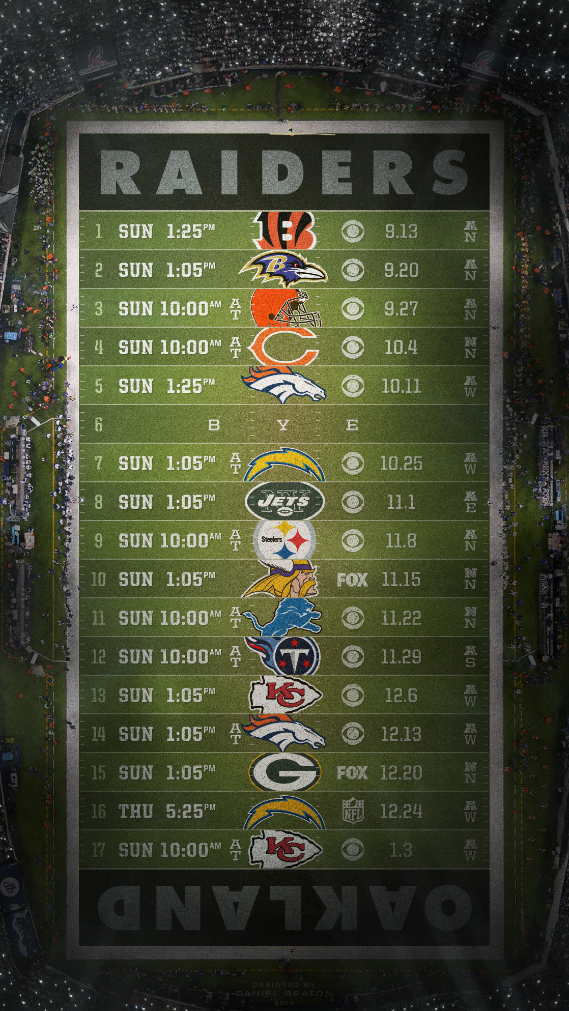1118x1987 Raiders schedule wallpaper for Android, iOS and Desktop : oaklandraiders
