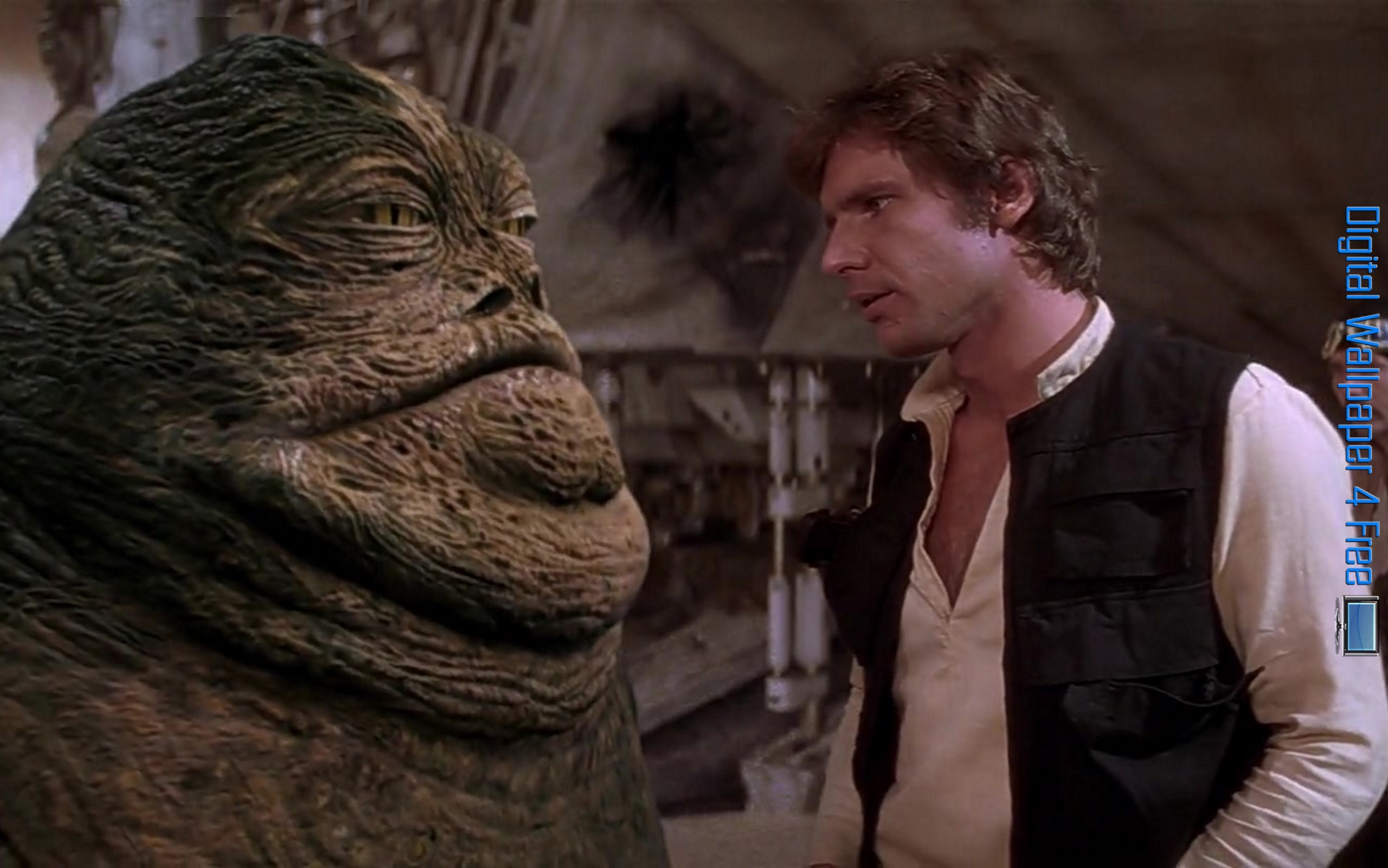 2560x1600 Star Wars Episode 4 Han Solo And Jabba The Hut 002 - Digital Wallpaper 4  Free