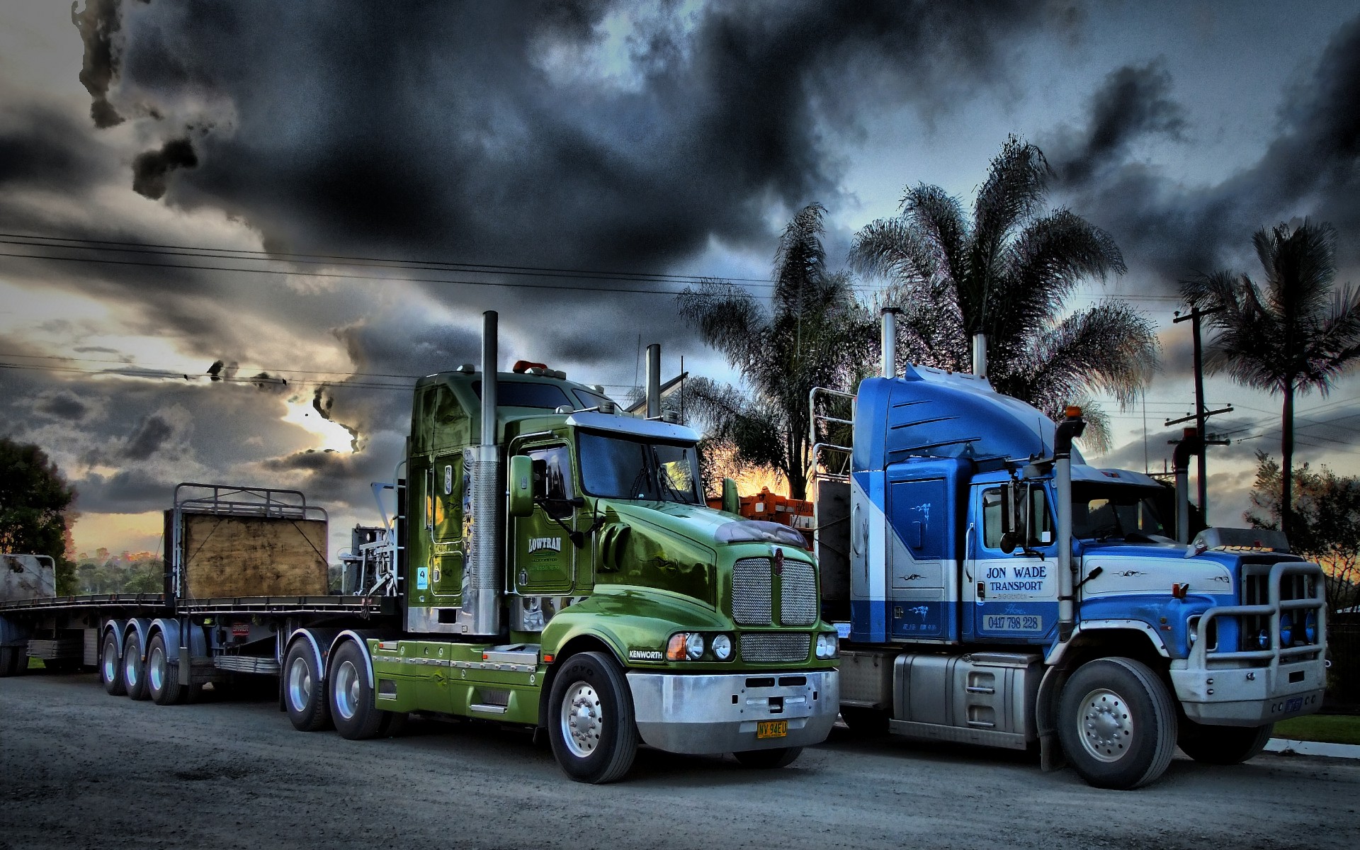 1920x1200 Kenworth Trucks Semi Trailer Wallpaper Image Photograph Dual steering New  Wallpapers of Trucks Semi trailer 18 wheeler truck big rig new cars trucks  and ...
