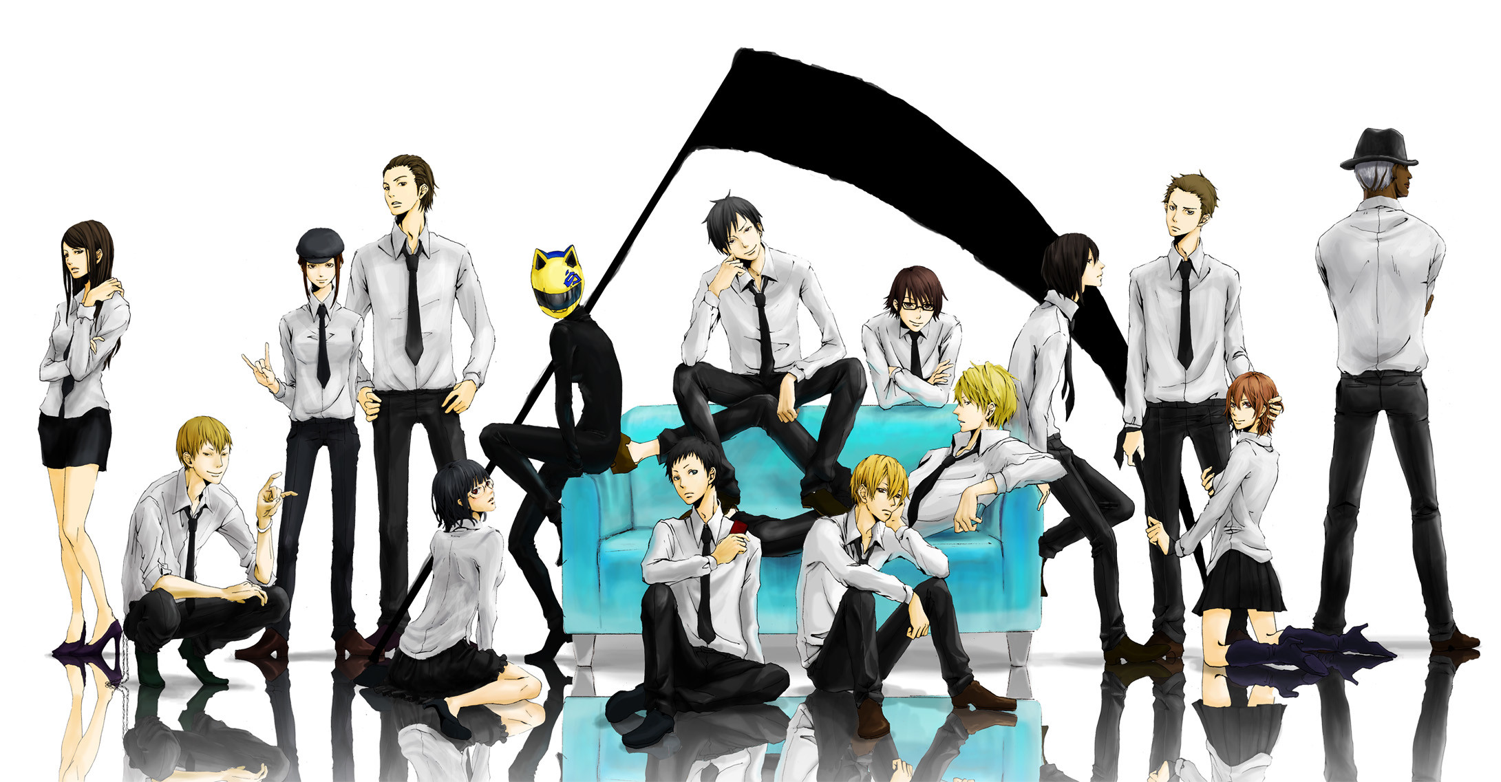 2181x1137 Anime Wallpapers Durarara!! HD 4K Download For Mobile iPhone & PC