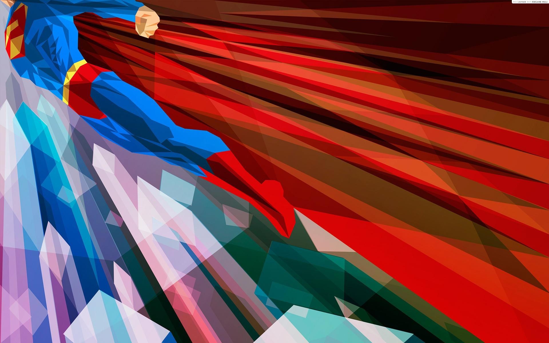 1920x1200 comics, Superman, Low Poly Wallpapers HD / Desktop and Mobile Backgrounds