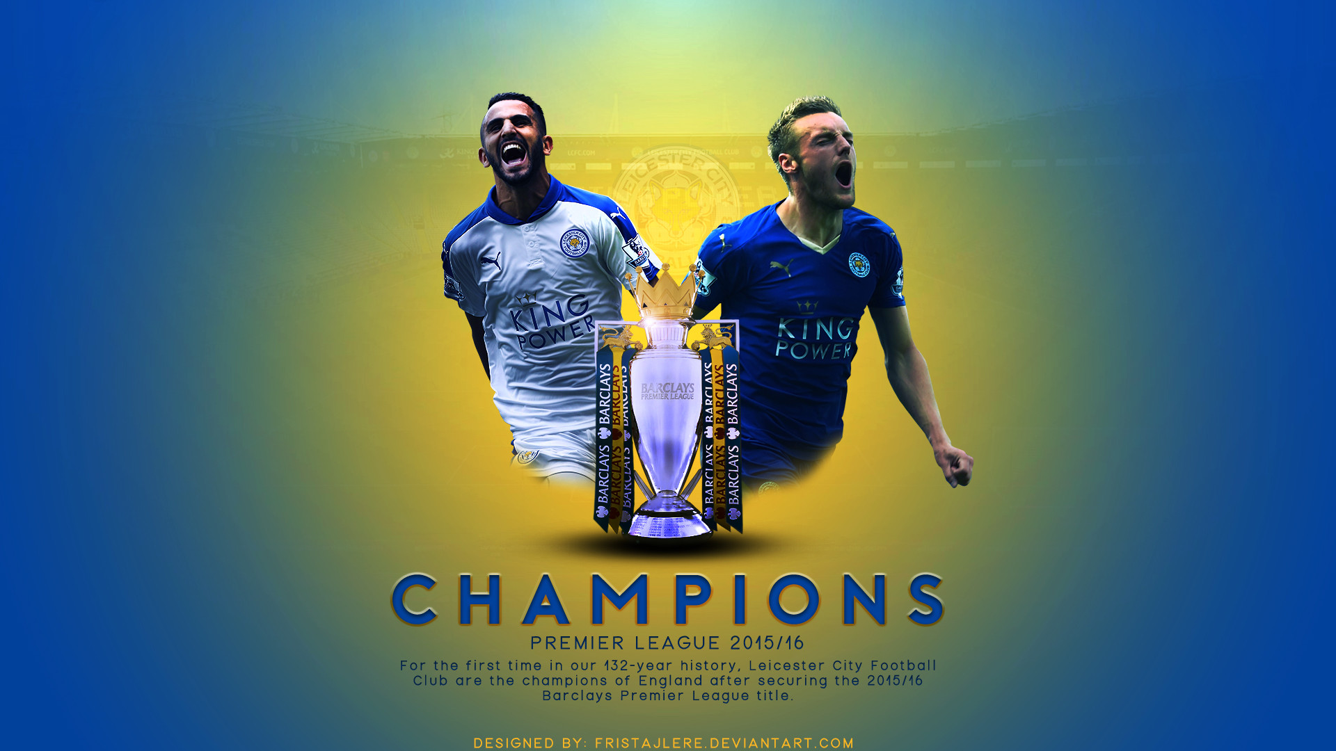 1920x1080 ... Leicester City - Champions Premier League 2015/16 by Fristajlere
