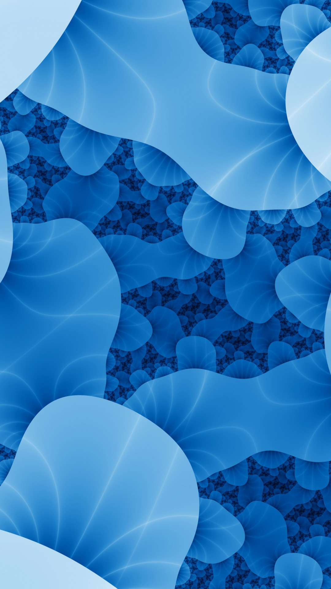 1080x1920  Wallpaper abstraction, bacteria, blue