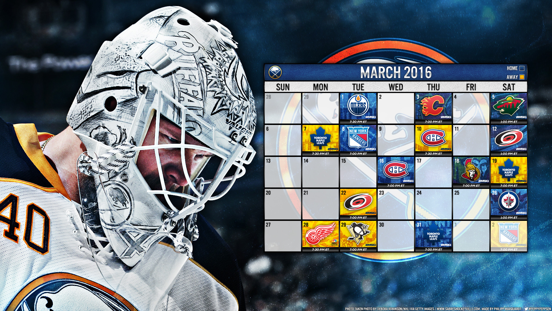 1920x1080 March 2016 featuring Robin Lehner: Lehner