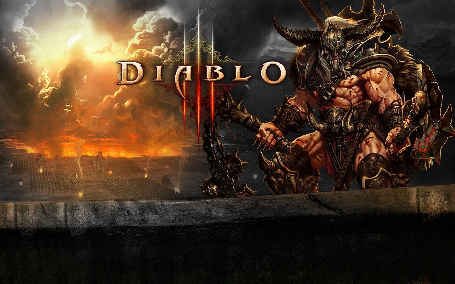 1920x1200 Diablo 3 Barbarian wallpaper