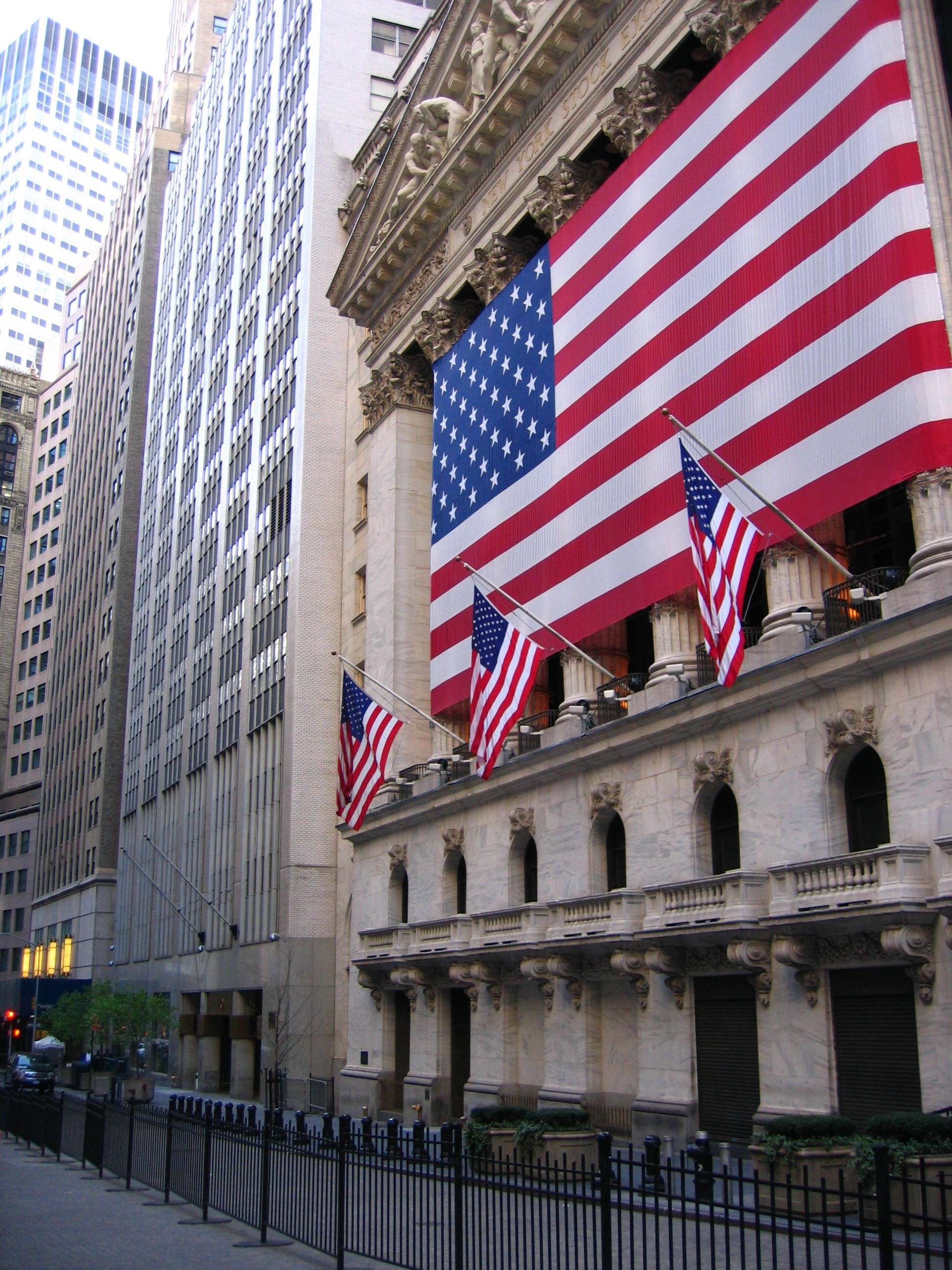 1944x2592 American flag new york city stock exchange usa wallpaper