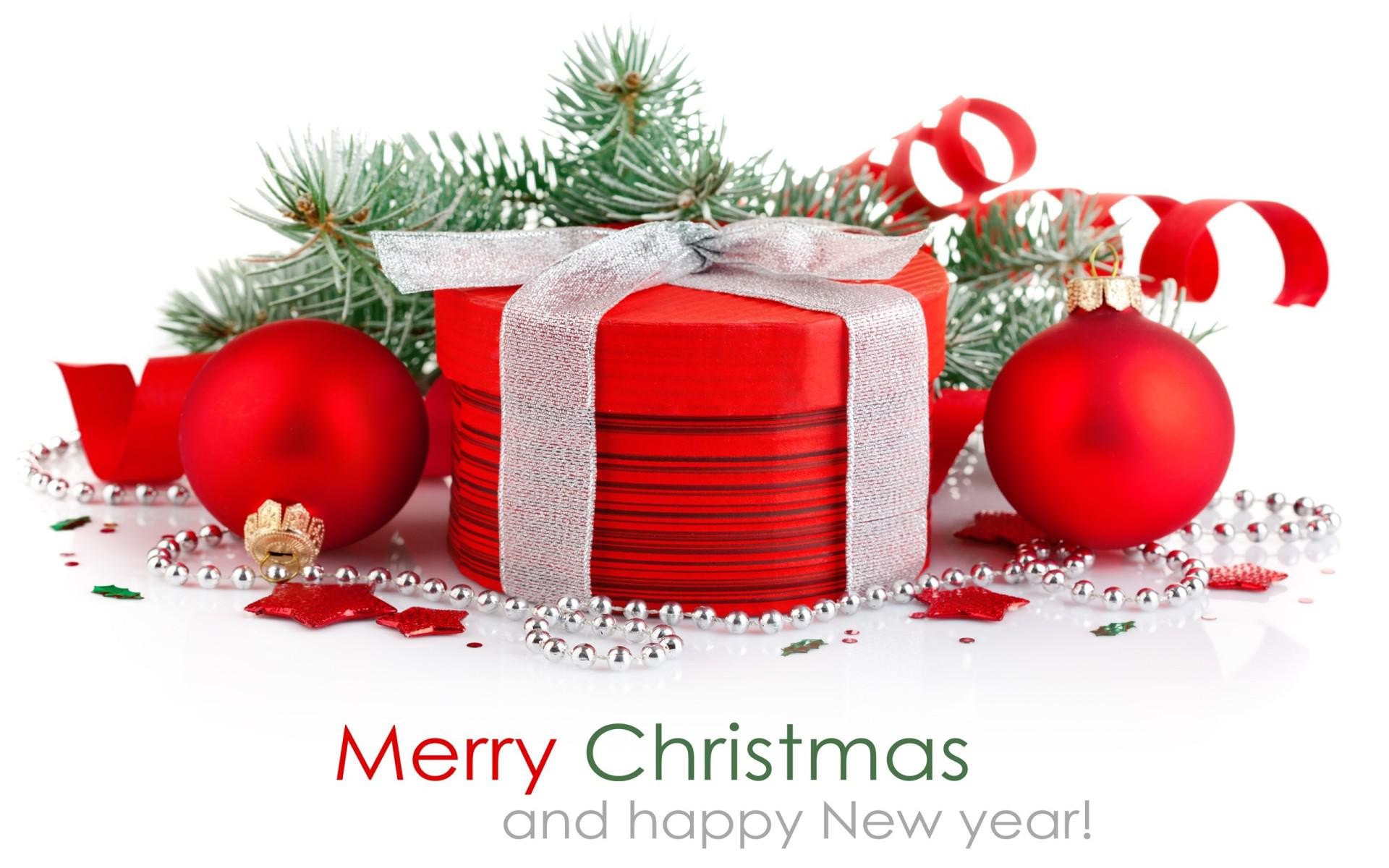 1920x1200 Merry Christmas and Happy New Year Widescreen Wallpaper.