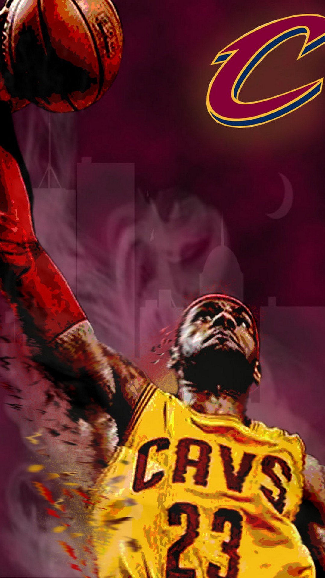 I know some of you were wanting a wallpapersized version of this LeBron  dunk  rclevelandcavs