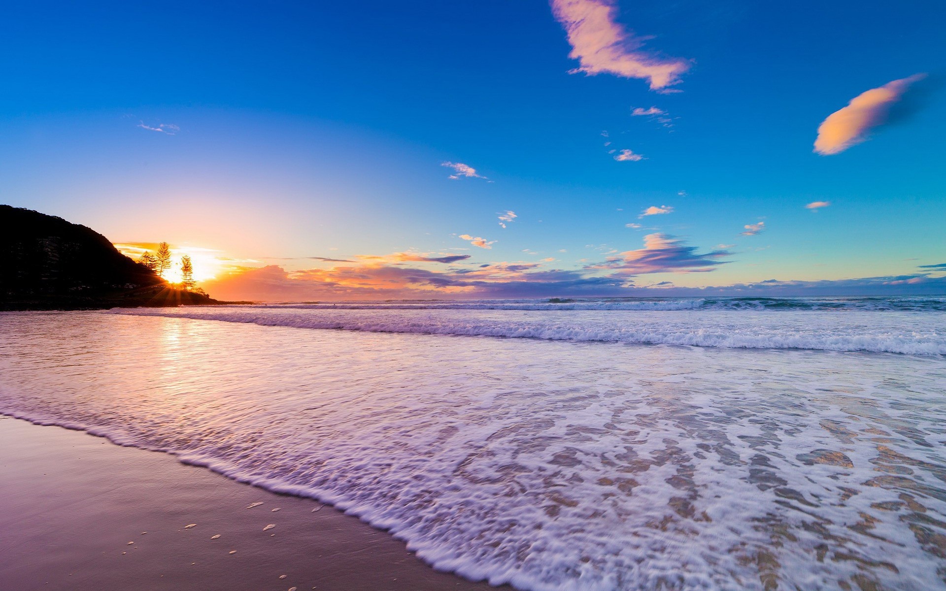 1920x1200 Awesome Sunset Beaches Wallpaper.