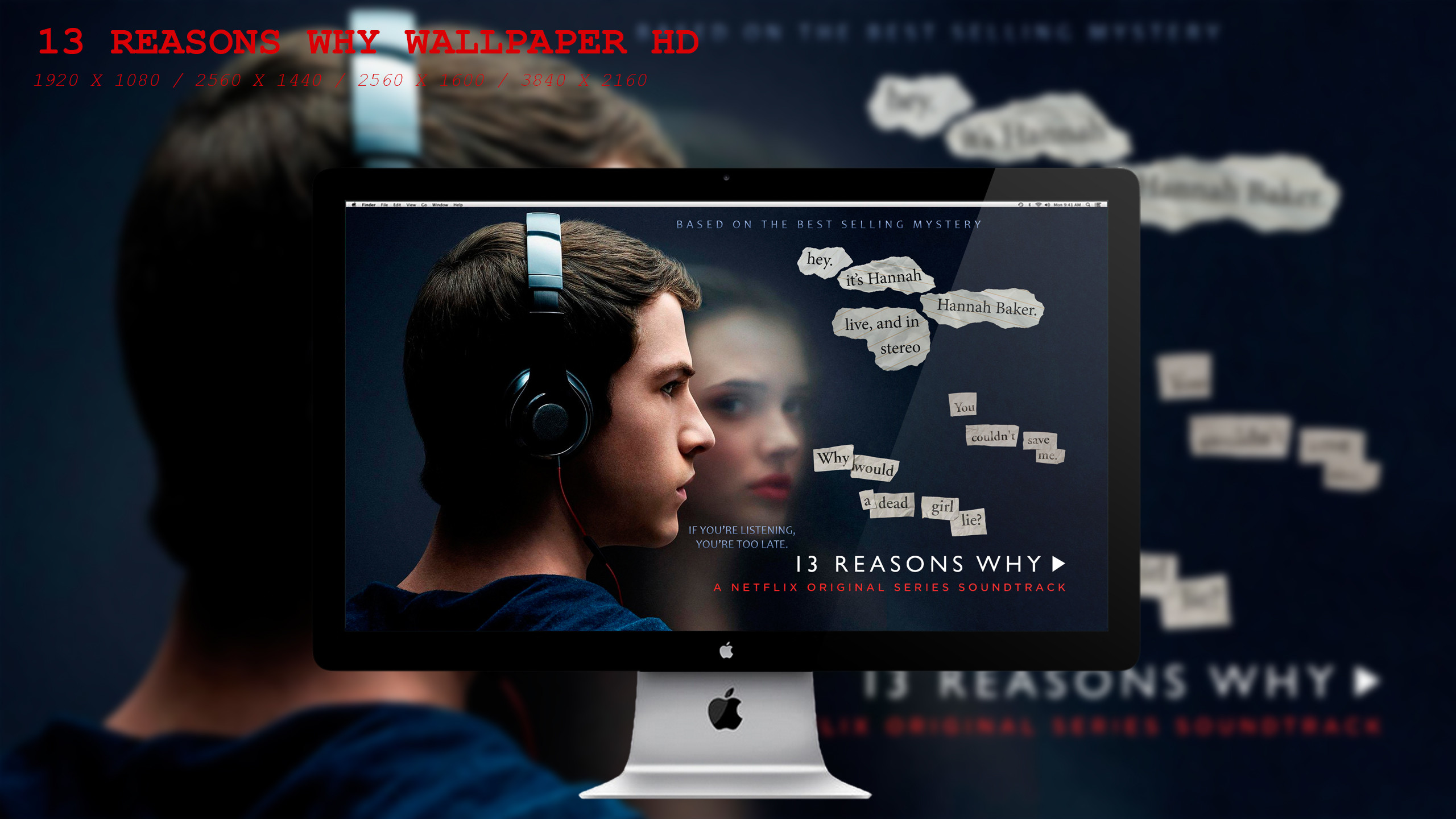 2560x1440 ... 13 Reasons Why Wallpaper HD by BeAware8