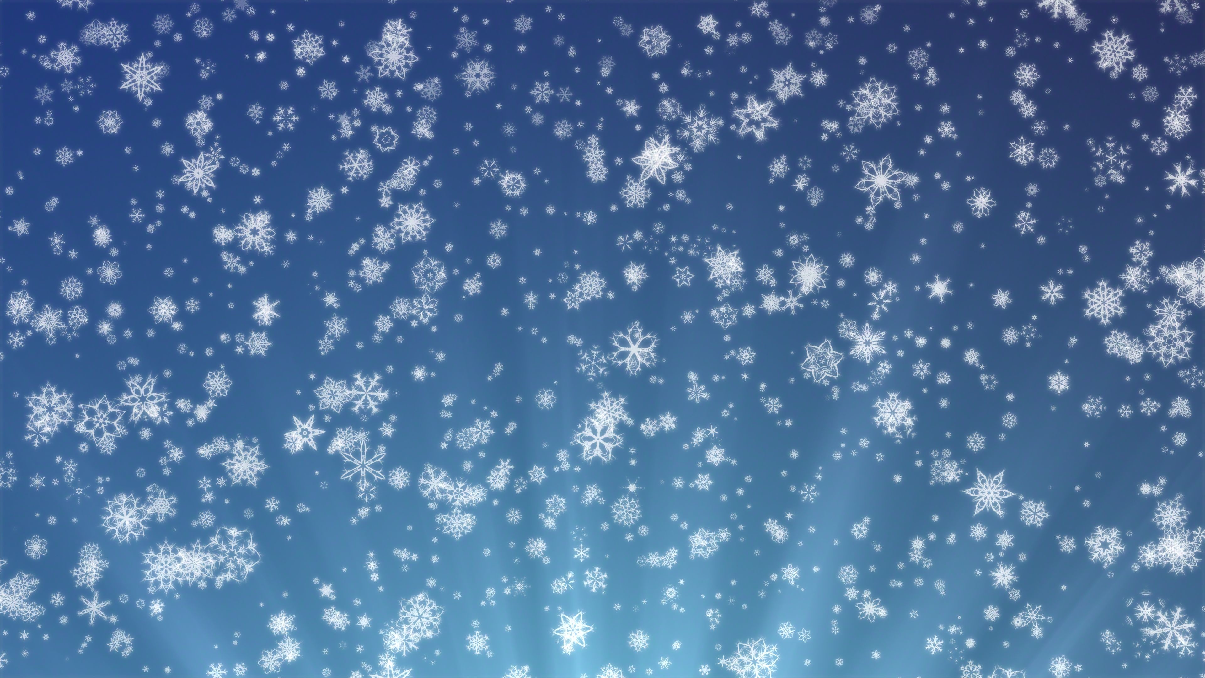 3840x2160 'Pretty Snow' - Snowflakes And Christmas Motion Background Loop-Sample2