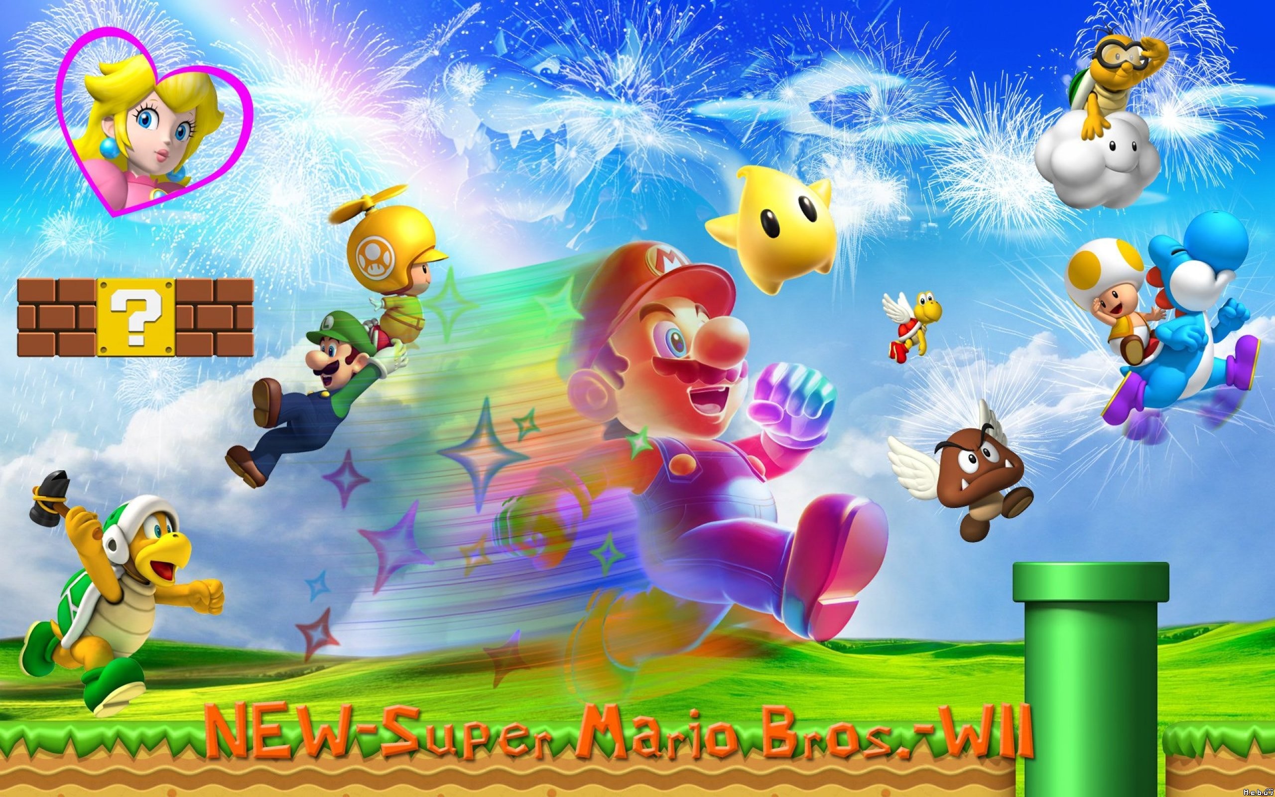 2560x1600 Super Mario Bros. Widescreen Wallpaper 