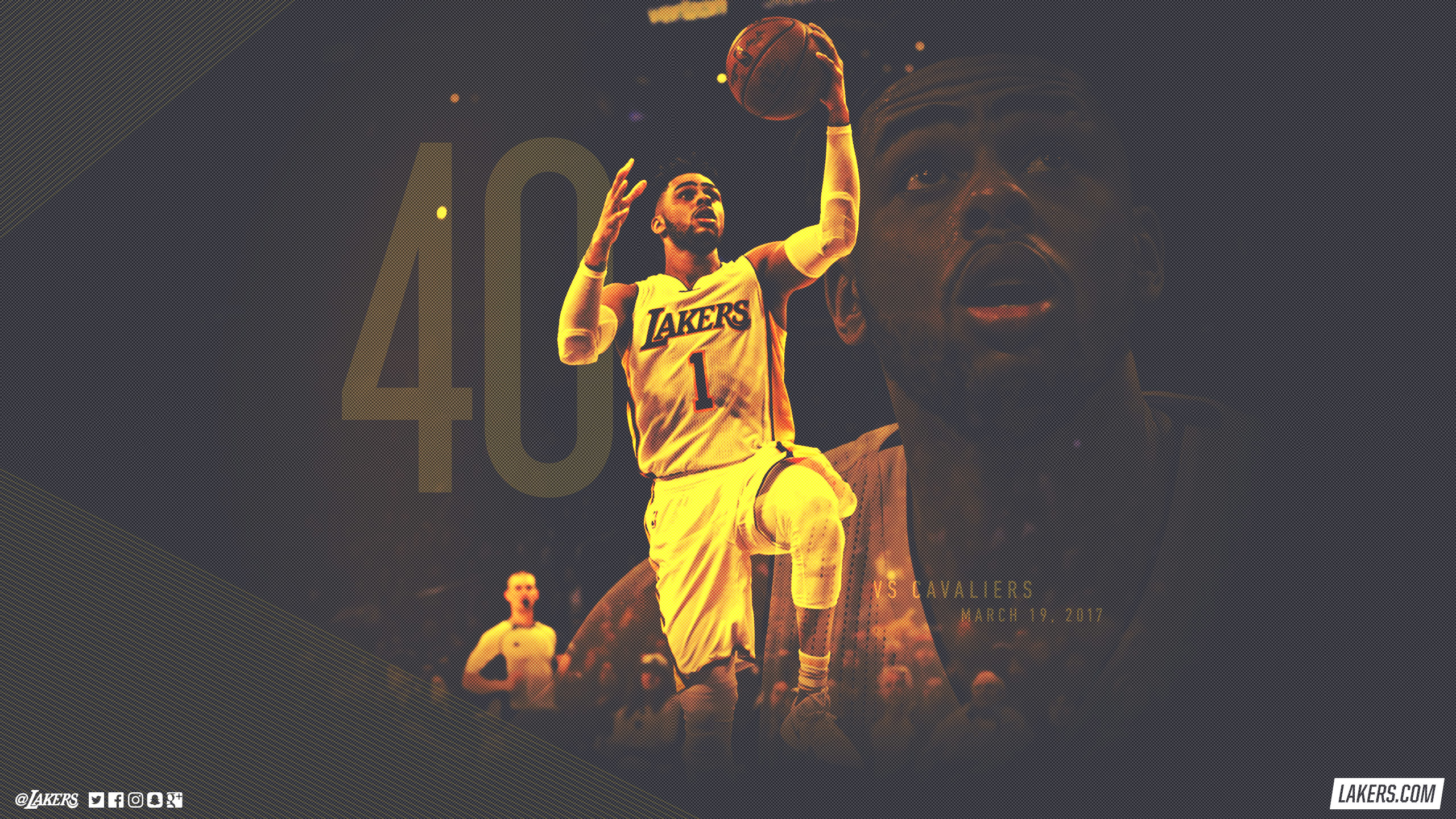 2560x1440 Los Angeles Lakers Wallpapers by Rhys Allan #12