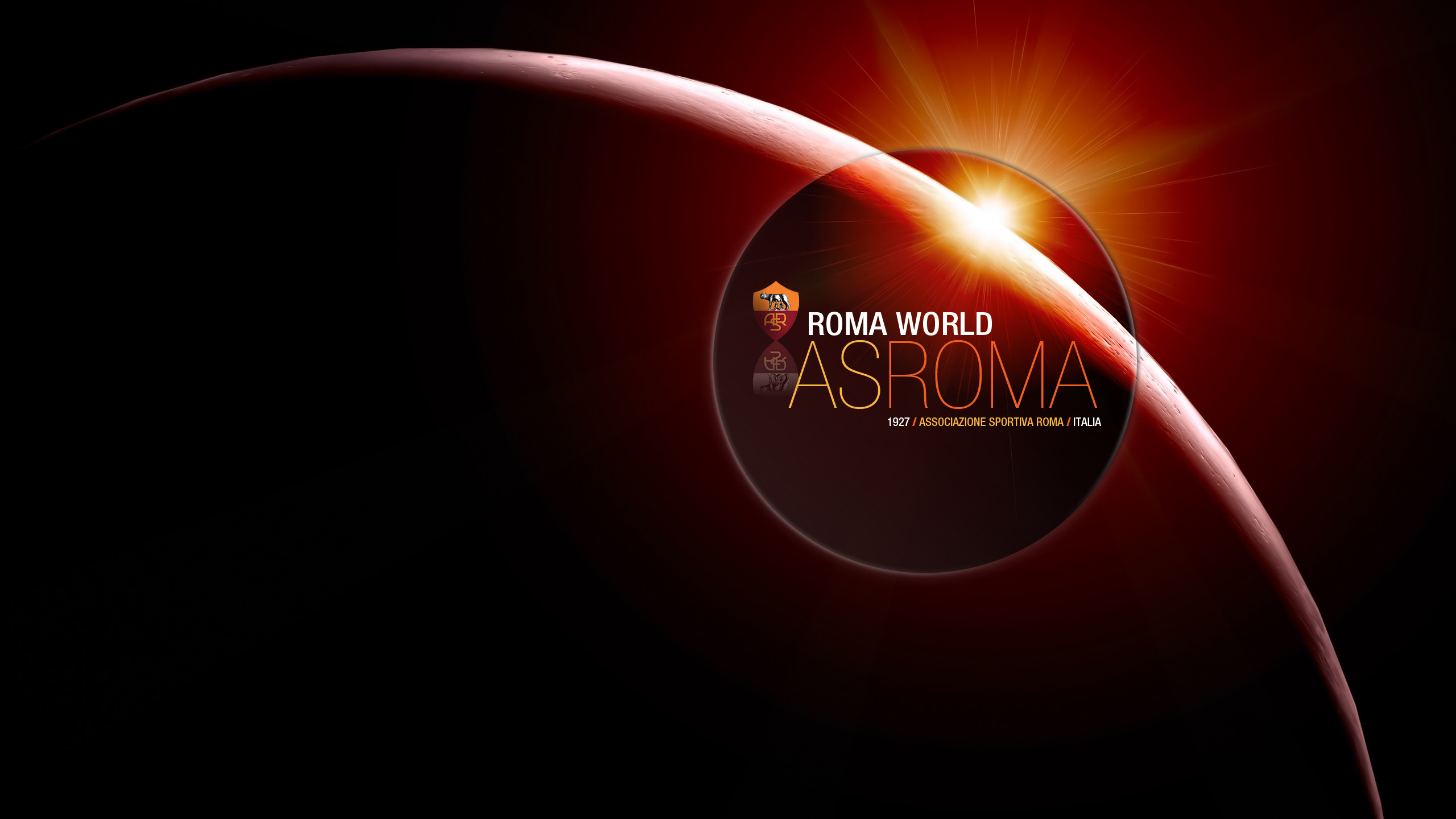 2560x1440 As Roma Logo Desktop Wallpaper.