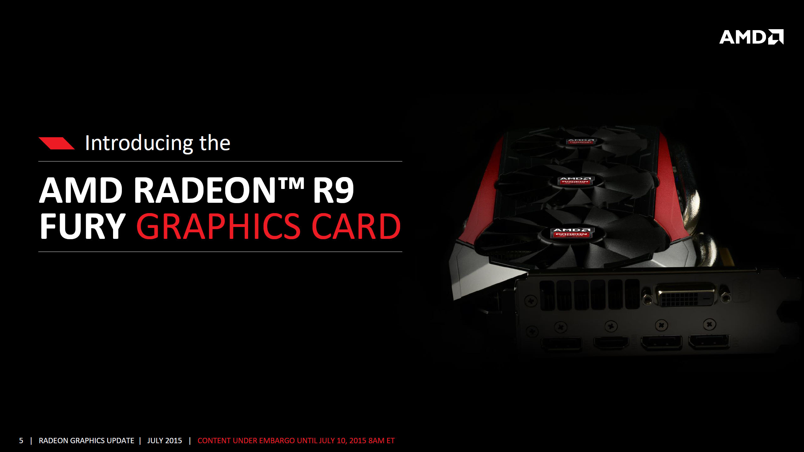 2560x1440 AMD Radeon R9 Fury With Fiji Pro GPU Officially Launched .