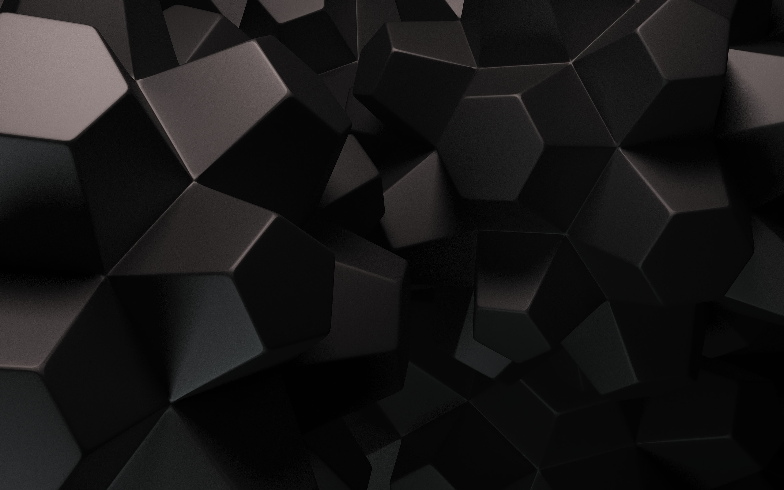 2560x1600 Floating Geometric Shapes Wallpaper