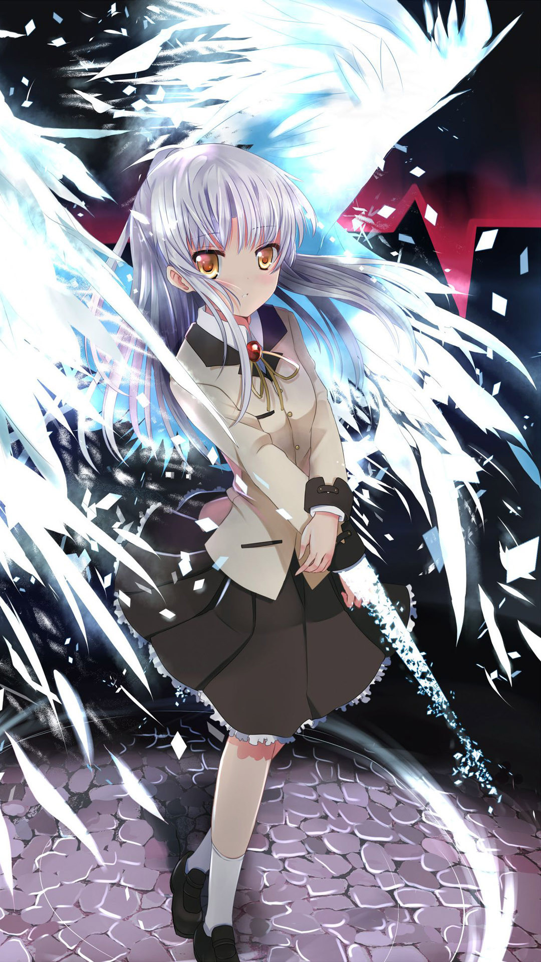 1080x1920 Kanade Tachibana - Angel Beats! Anime mobile wallpaper