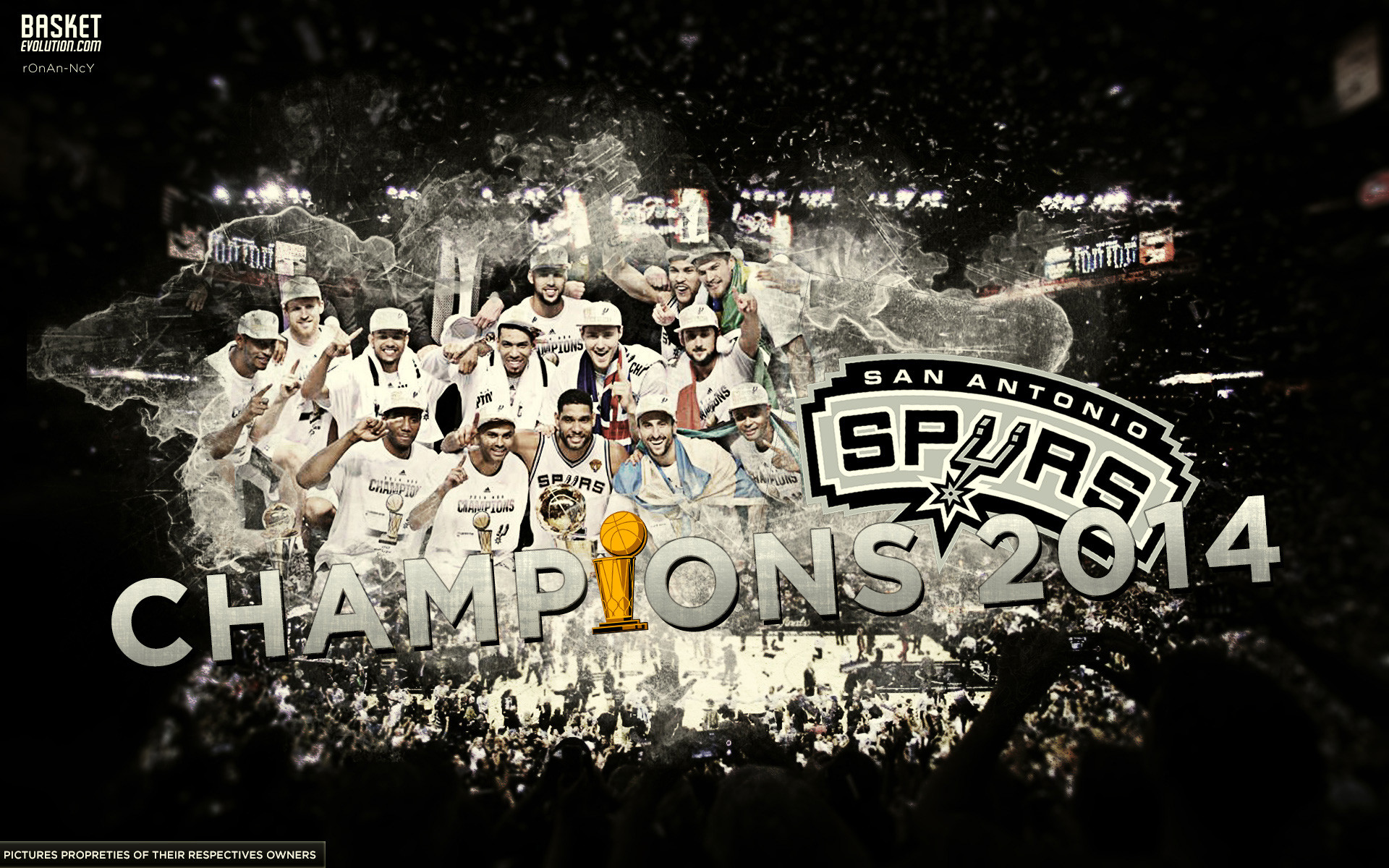 1920x1200 San Antonio Spurs 2014 Champions Wallpaper