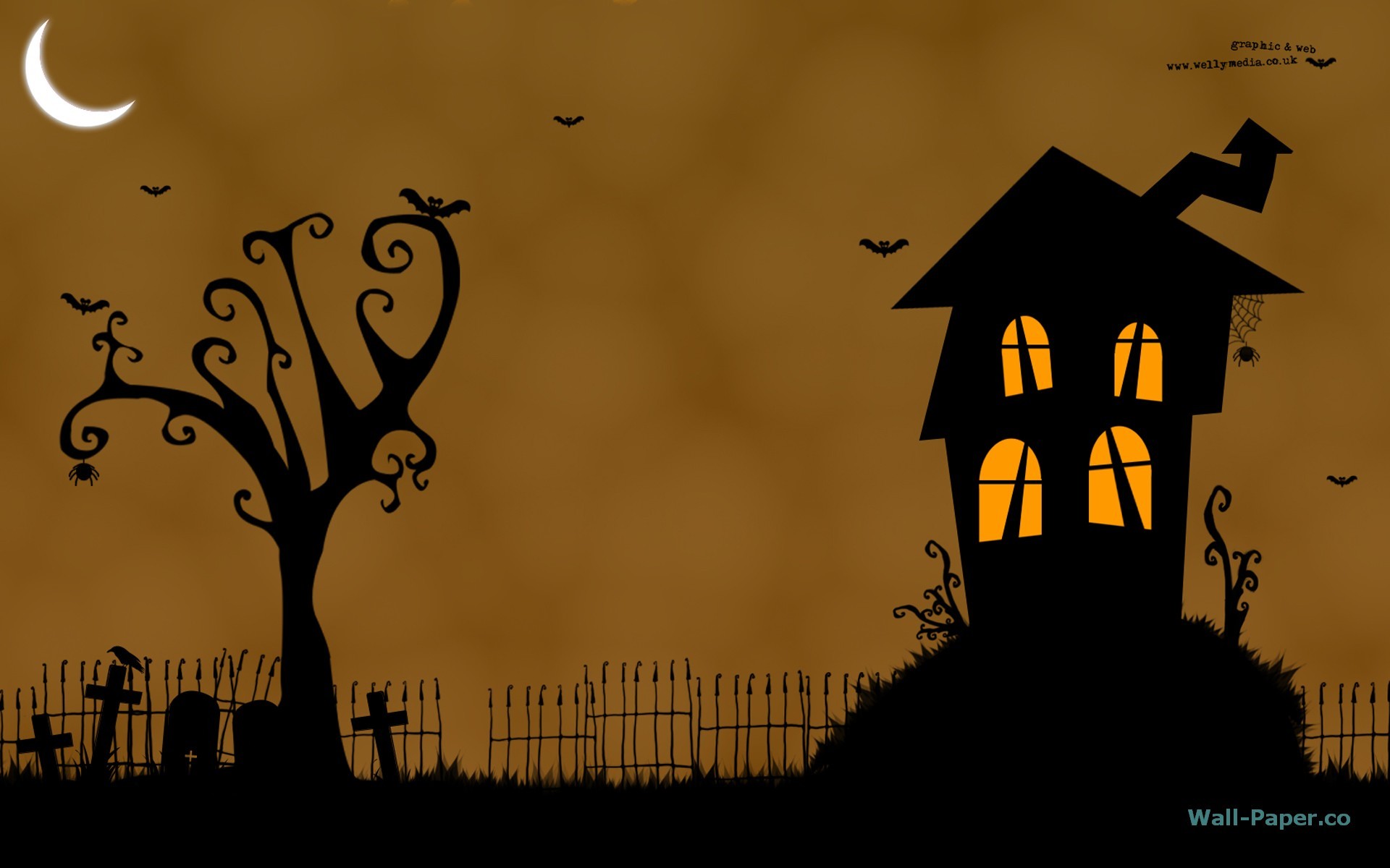 1920x1200 Halloween night wallpaper Animated Halloween Backgrounds
