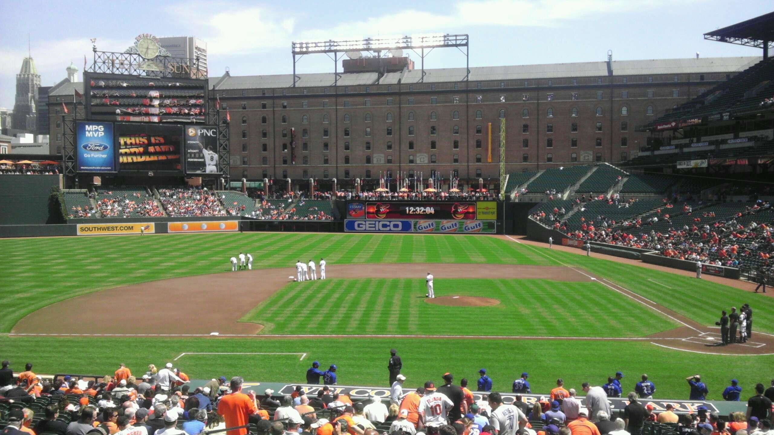 2560x1440 Oriole Park at Camden Yards Section 49, Row 1, Seat 8