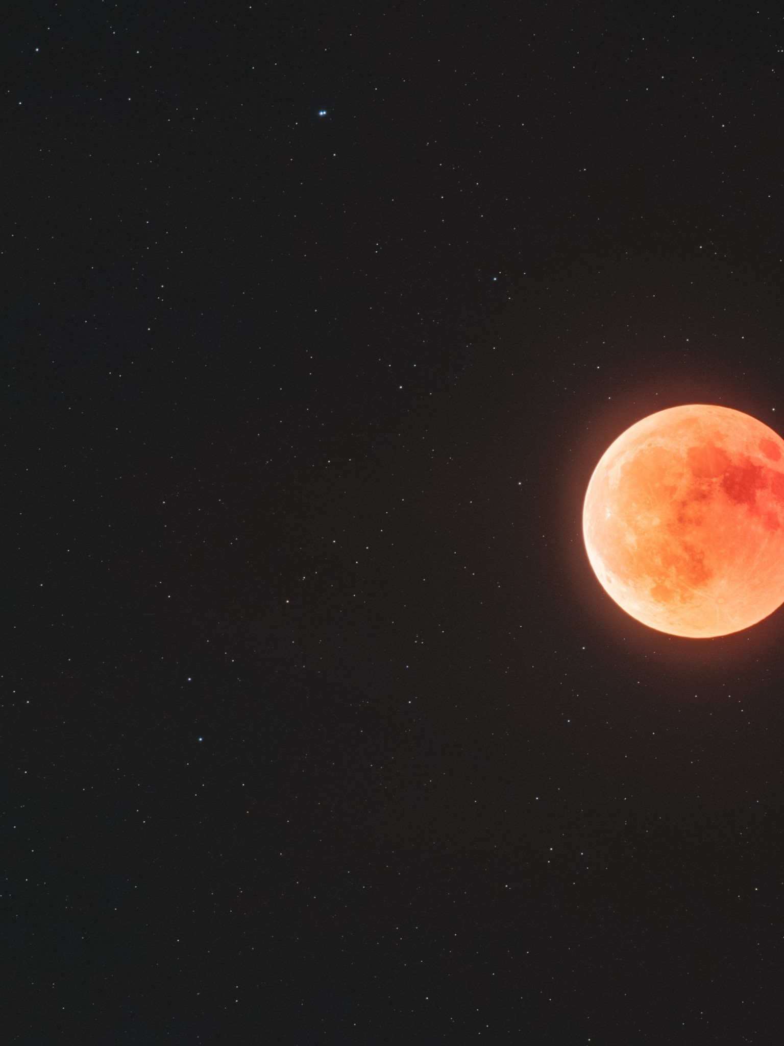 1536x2048 Lunar Eclipse, Red Moon, Sky