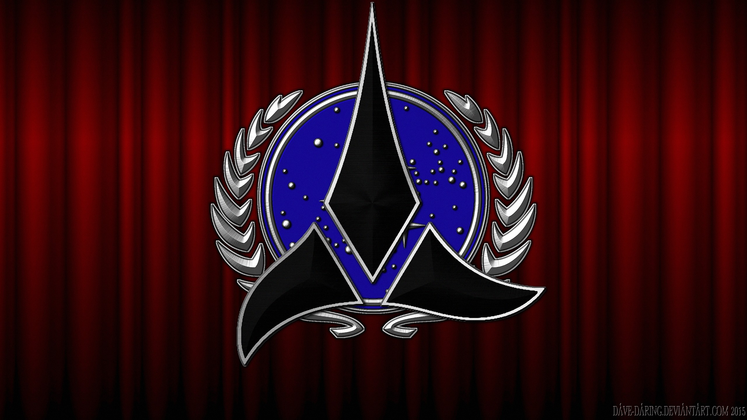 2560x1440 ... Federation Klingon Alliance by Dave-Daring