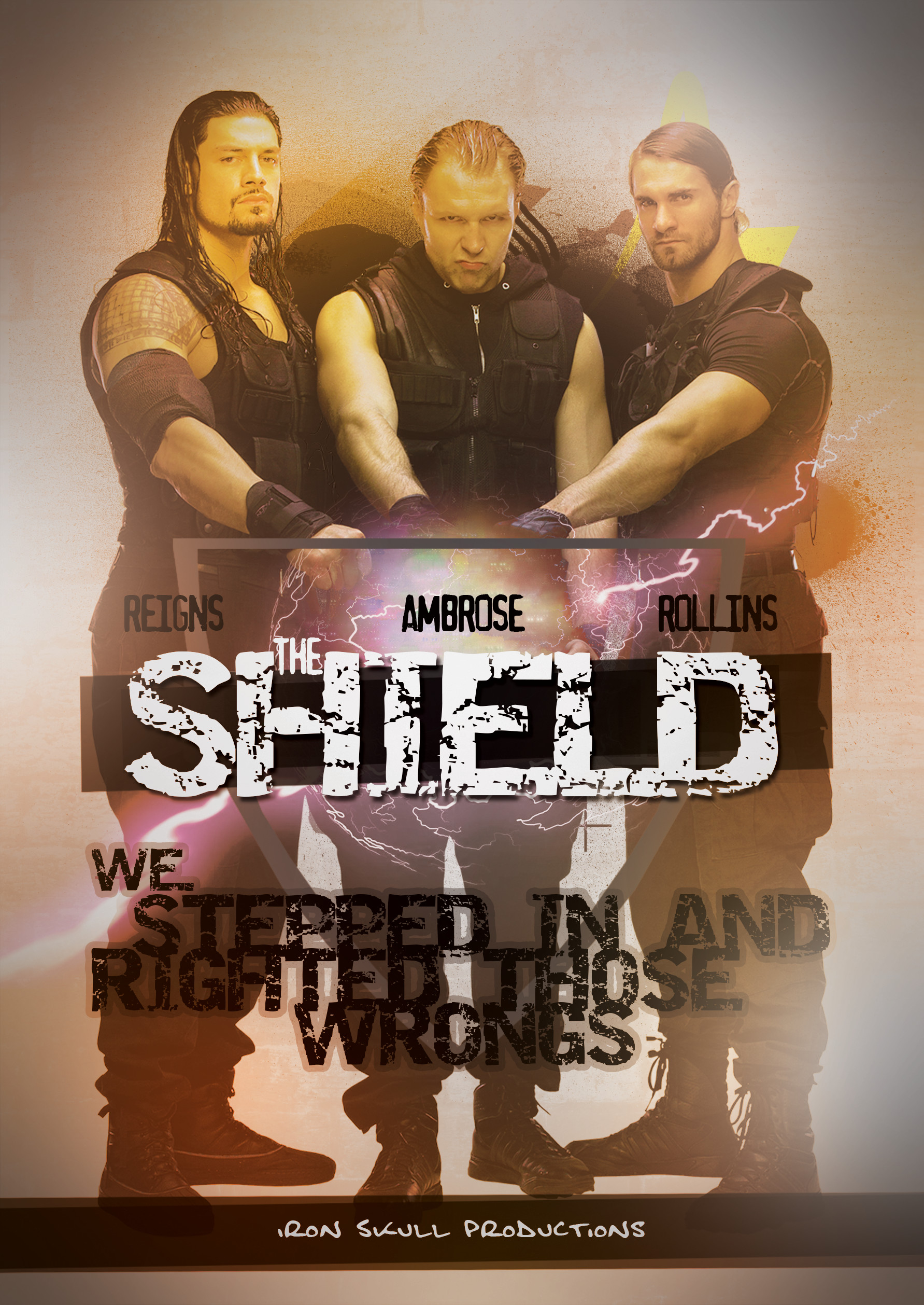 1783x2516 ... WWE - THE SHIELD poster by TheIronSkull