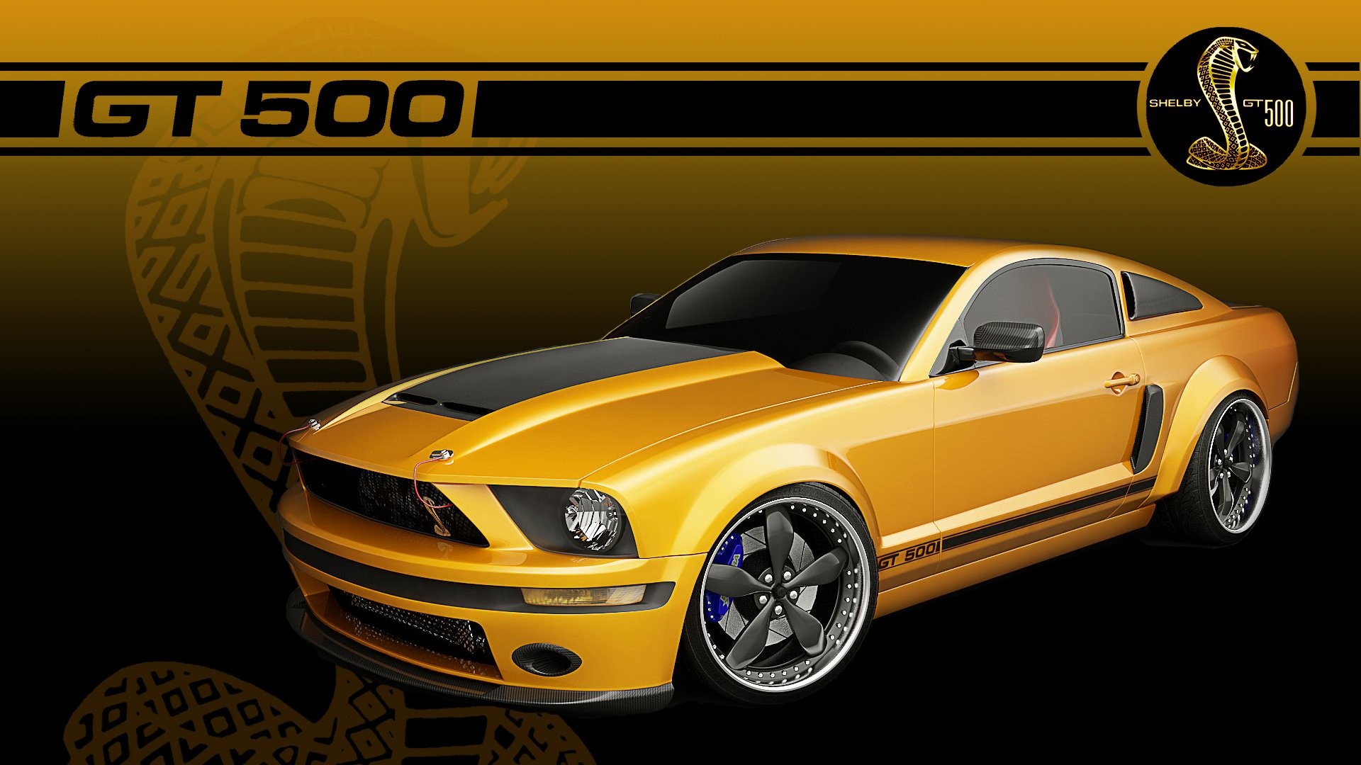 1920x1080 Fahrzeuge - Ford Mustang Shelby GT500 Gold Autos Fahrzeug Ford Ford Mustang  Wallpaper