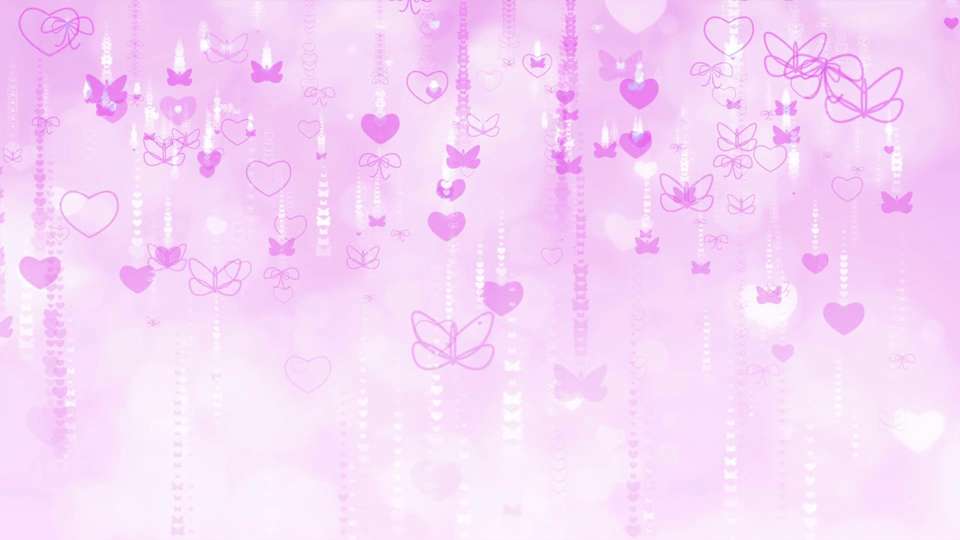 1920x1080 Purple Valentine's Day background with butterfly and heart. Computer  generated seamless loop video. Motion Background - VideoBlocks