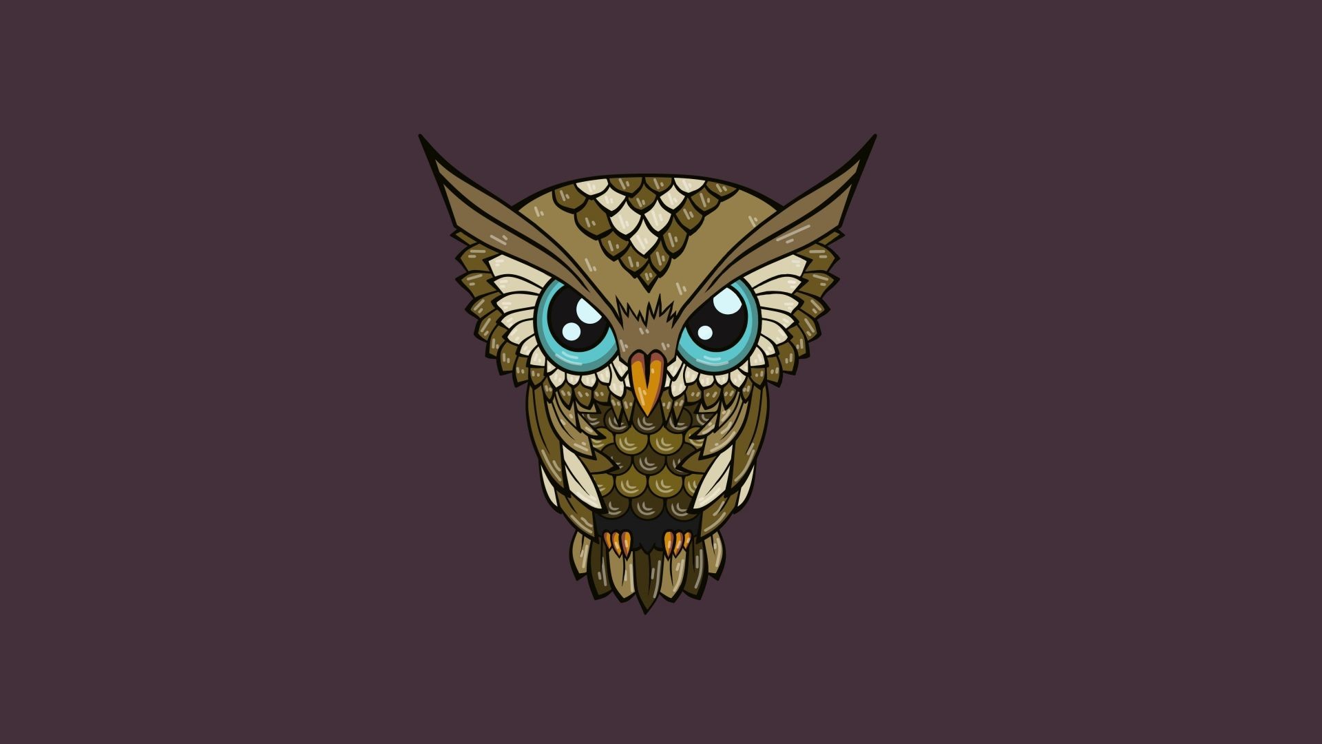 1920x1080 Download Wallpaper  Owl, Minimalism, Art Full HD 1080p HD .