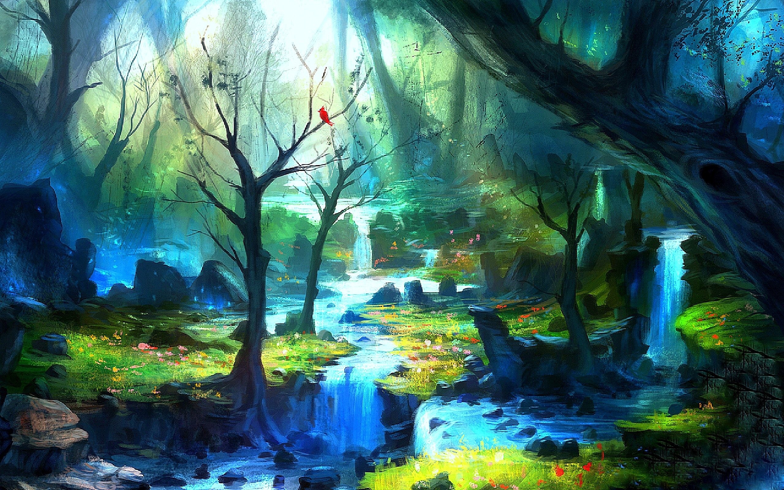 2560x1600 Enchanted Forest Wallpaper .