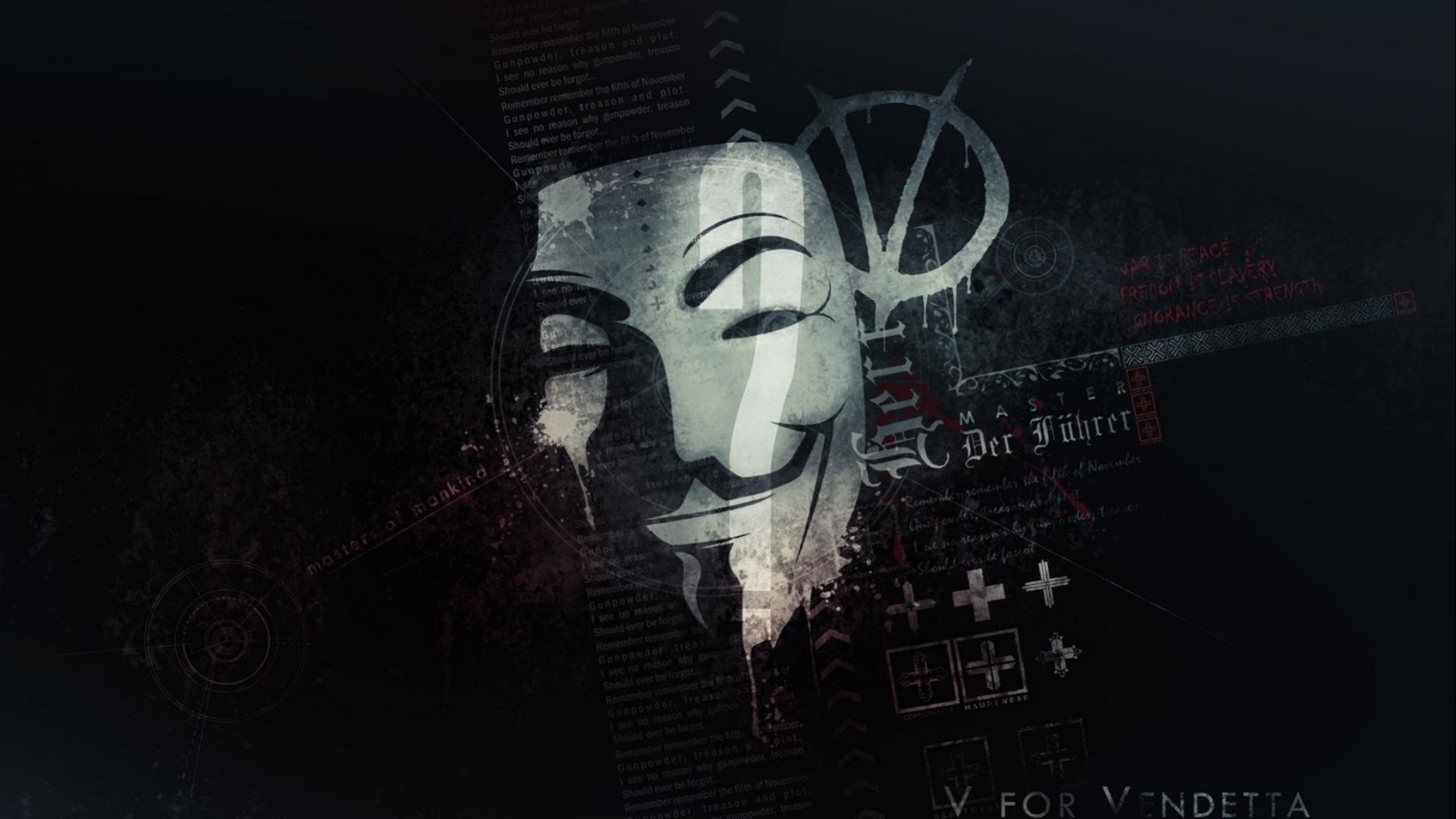 1920x1080 Anonymous Mask Wallpaper - V for Vendetta | HD Wallpapers for Free