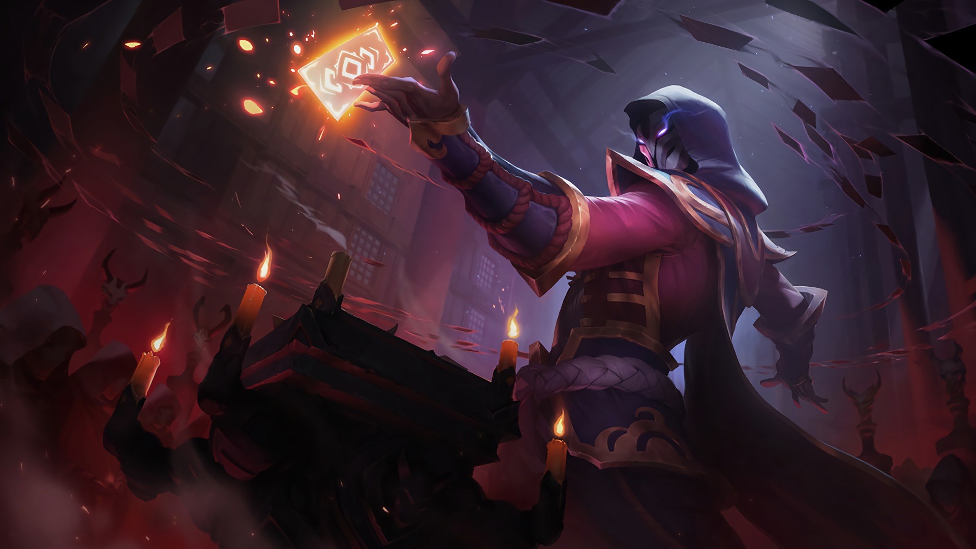 1920x1080 Blood Moon Twisted Fate wallpaper
