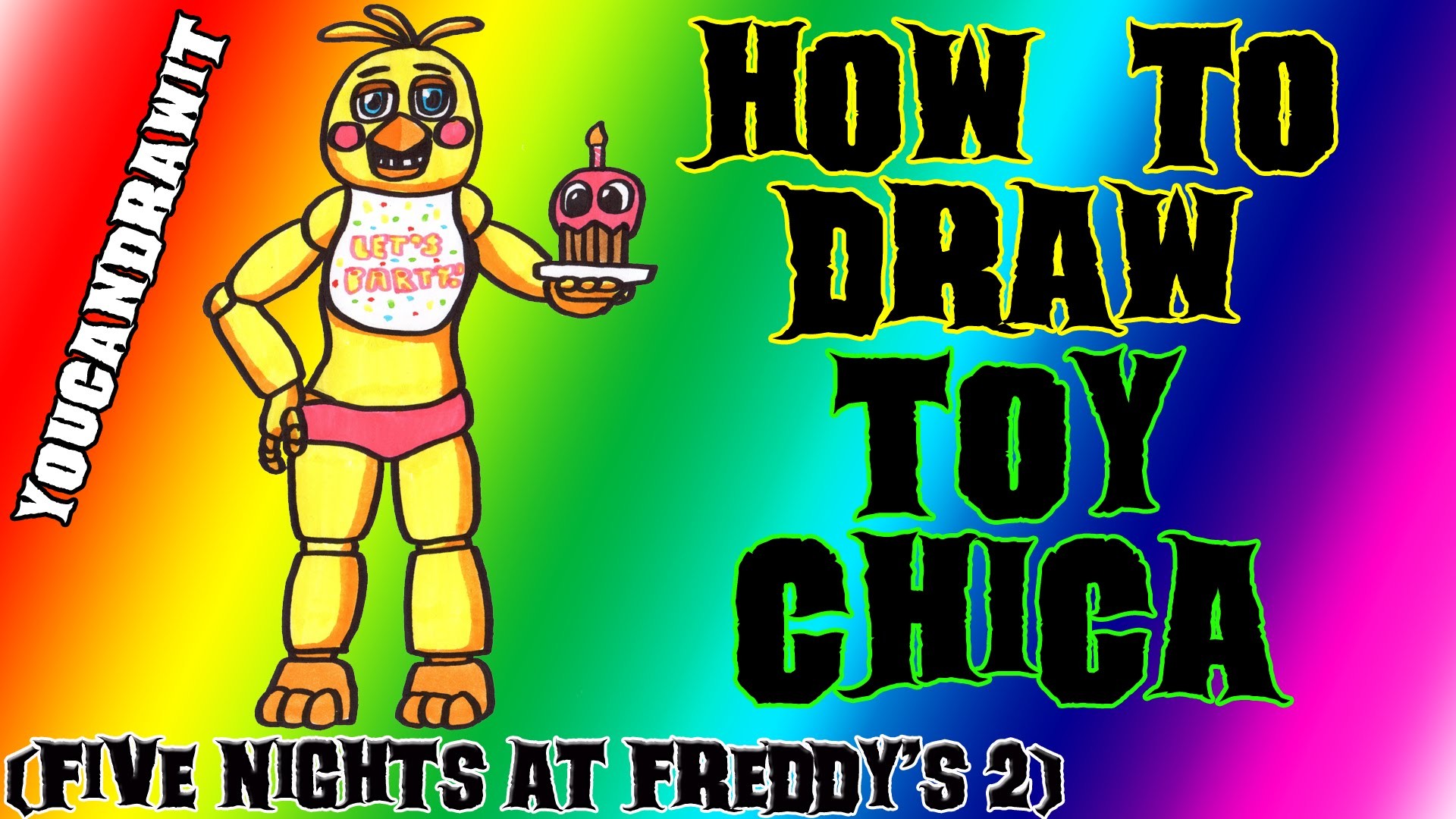1920x1080 How To Draw Chica (Toy) from Five Nights At Freddy's 2 â YouCanDrawIt ã  1080p HD FNAF