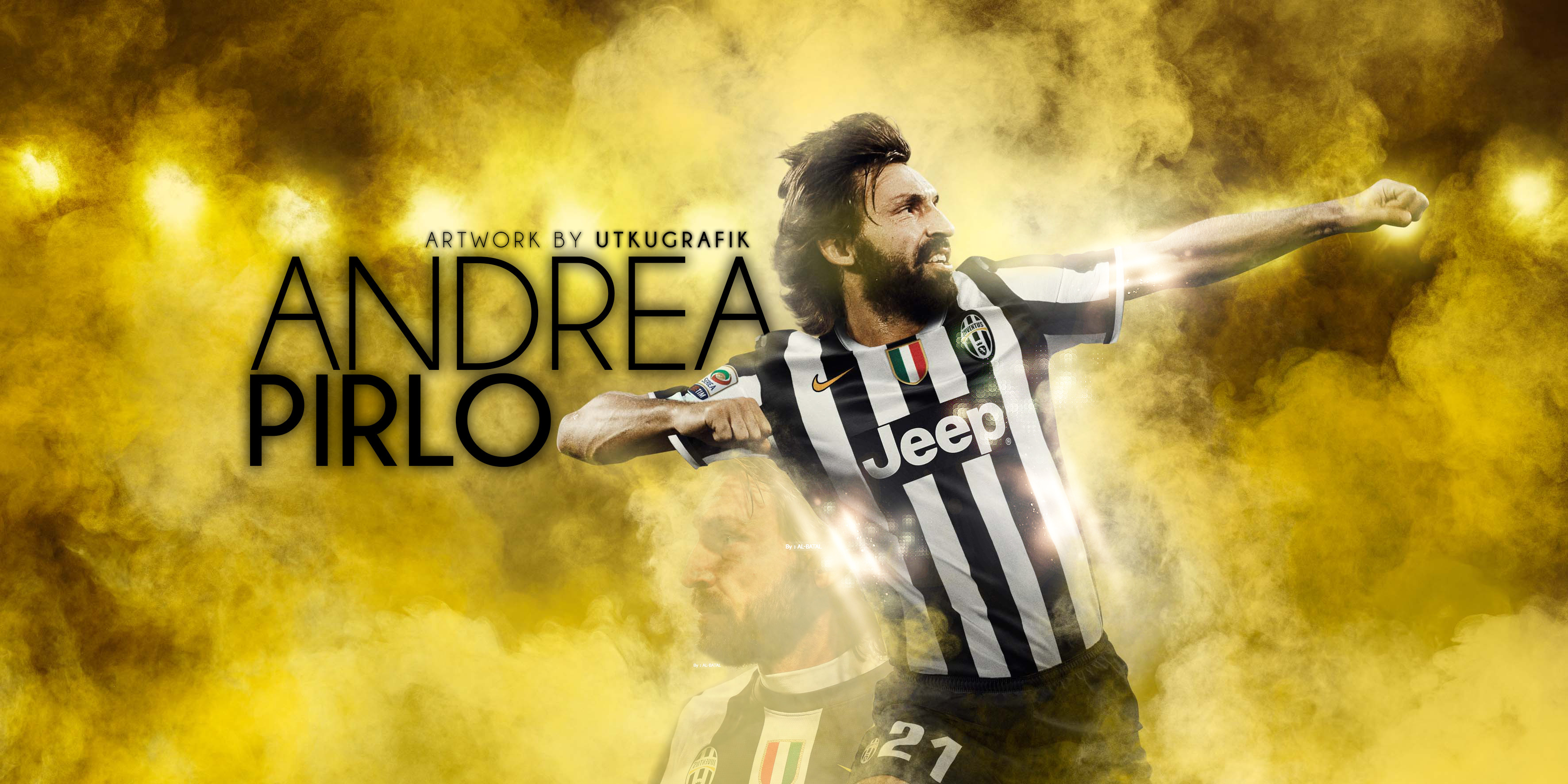 3543x1772 masqosem 1 0 Andrea Pirlo Juventus By UtkuGRAFIK by UtkuGrafik
