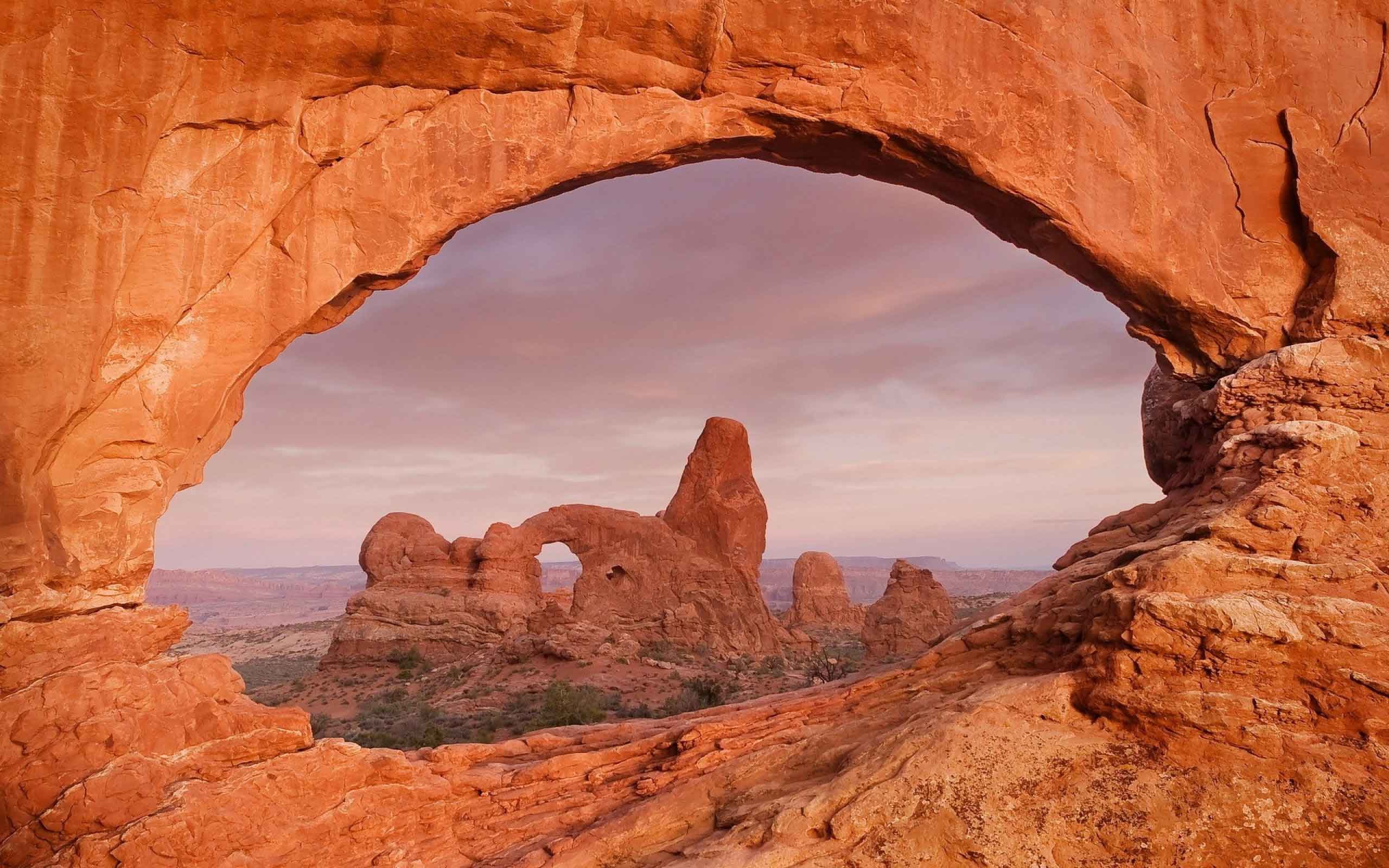 2560x1600 Deserts Landscape Rock Desert Nature Arch Background Free