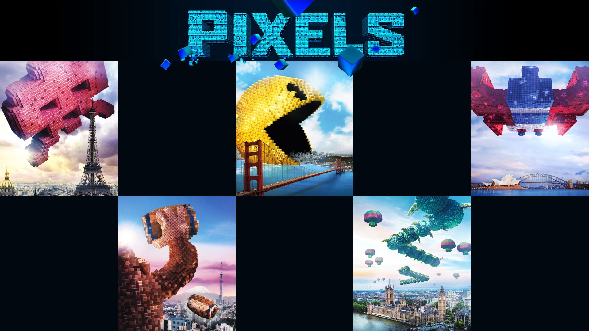 1920x1080 Pixels movie posters of arcade classics