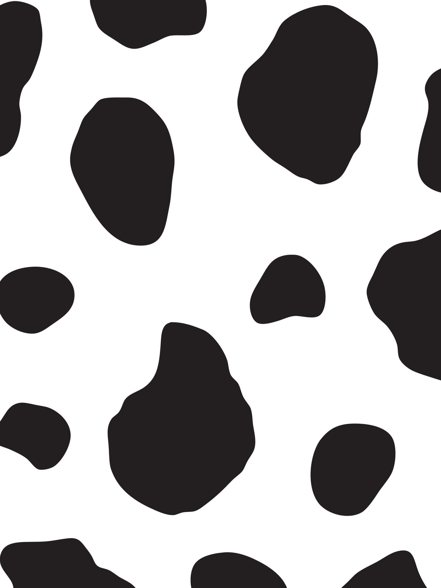 1536x2048 Cow Print Wallpaper