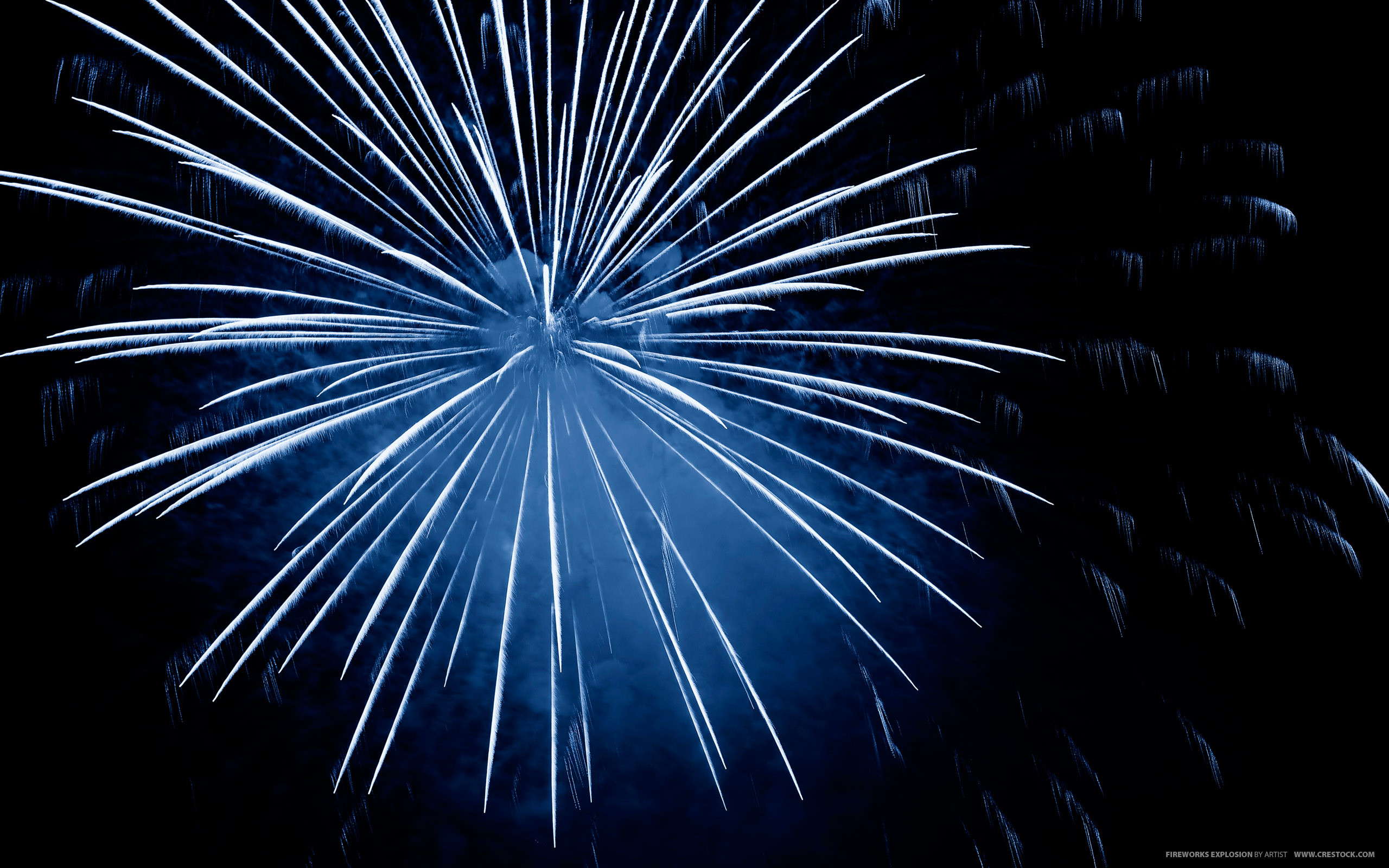 2560x1600 of Blue Fireworks Wallpapers, Free Explosion of Blue Fireworks .