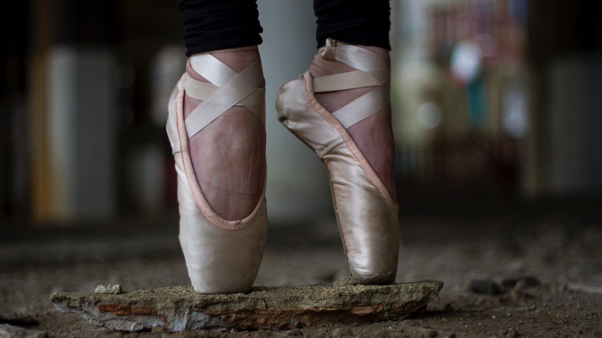 1920x1080  Wallpaper pointe, ballerina, legs