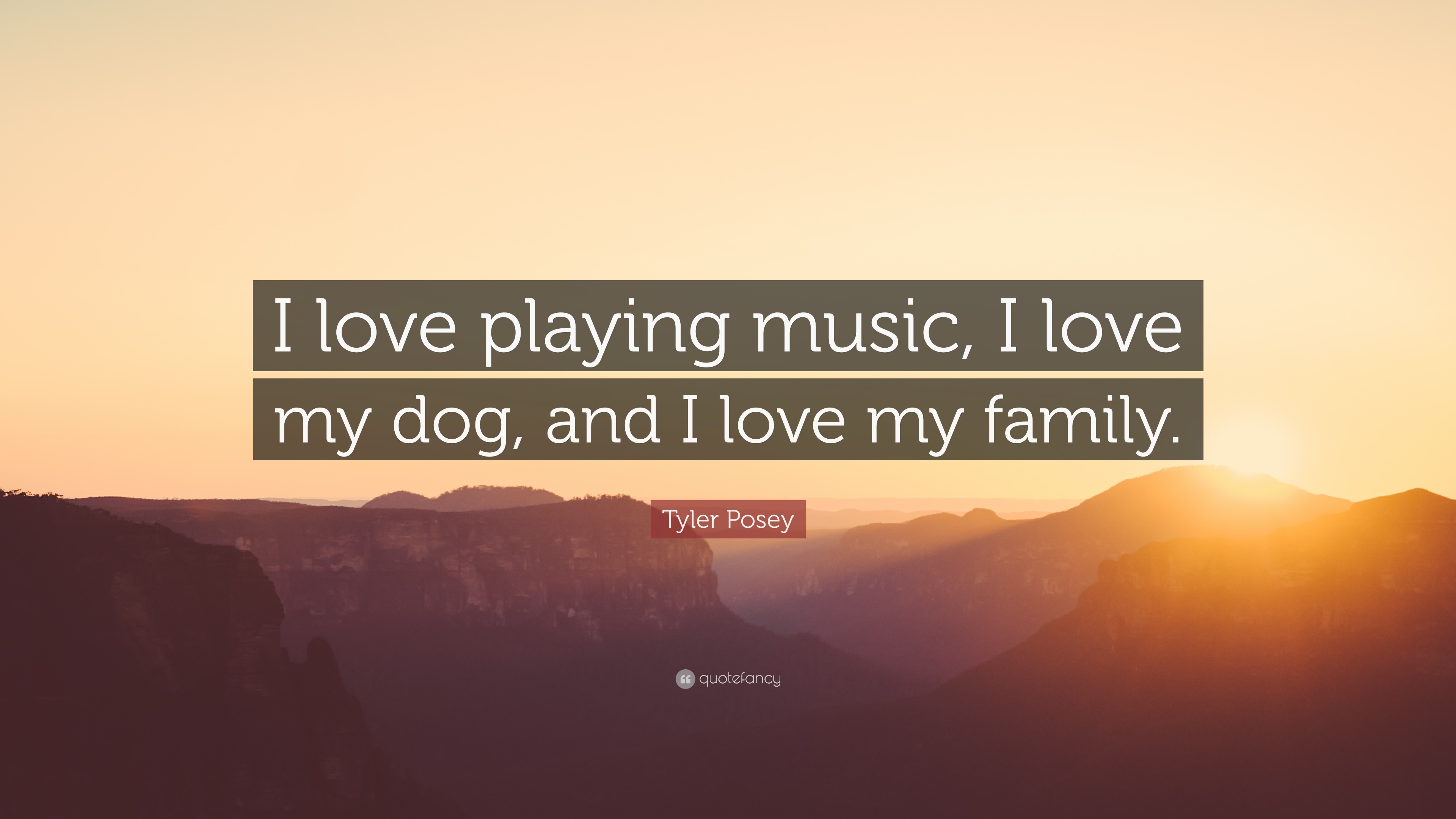 3840x2160 Tyler Posey Quote: “I love playing music, I love my dog, and