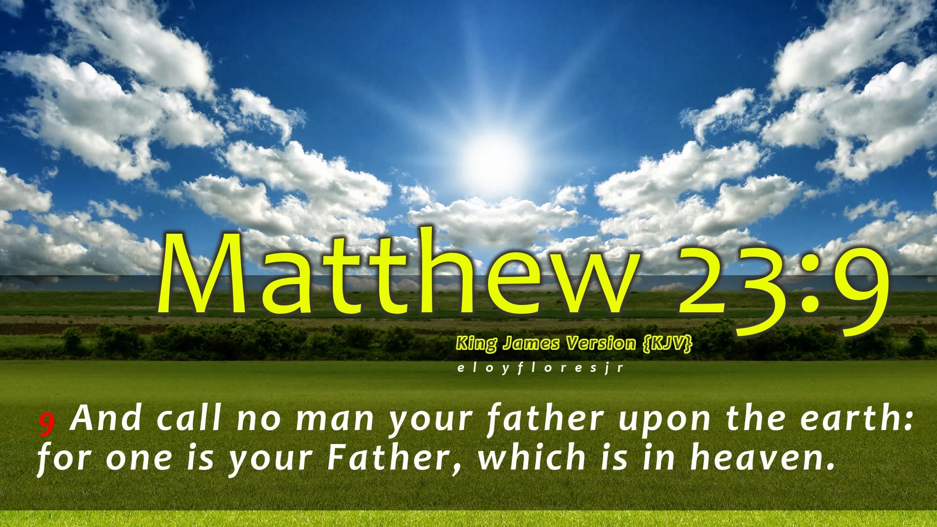 1920x1080 Bible Verse Matthew 23:9