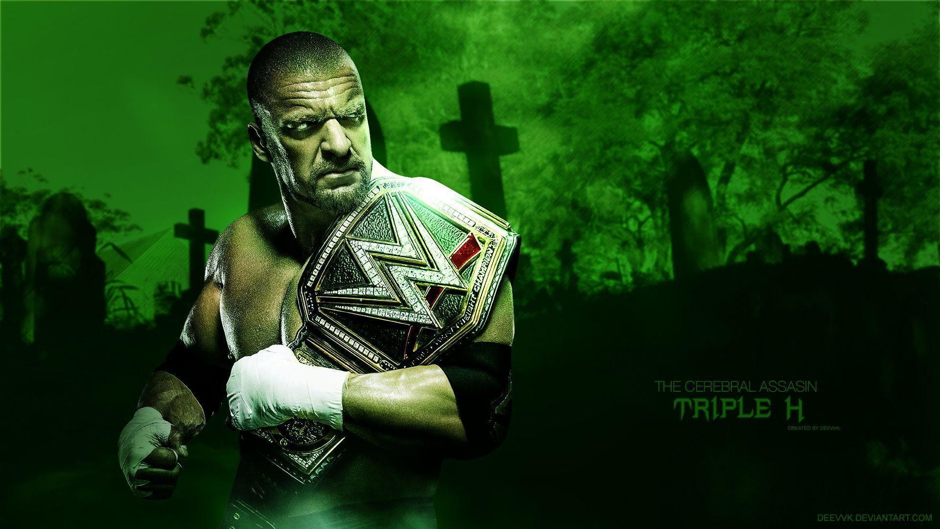 1920x1080 DeviantArt: More Like Triple H WWE Champion 2016 HD Wallpaper by .
