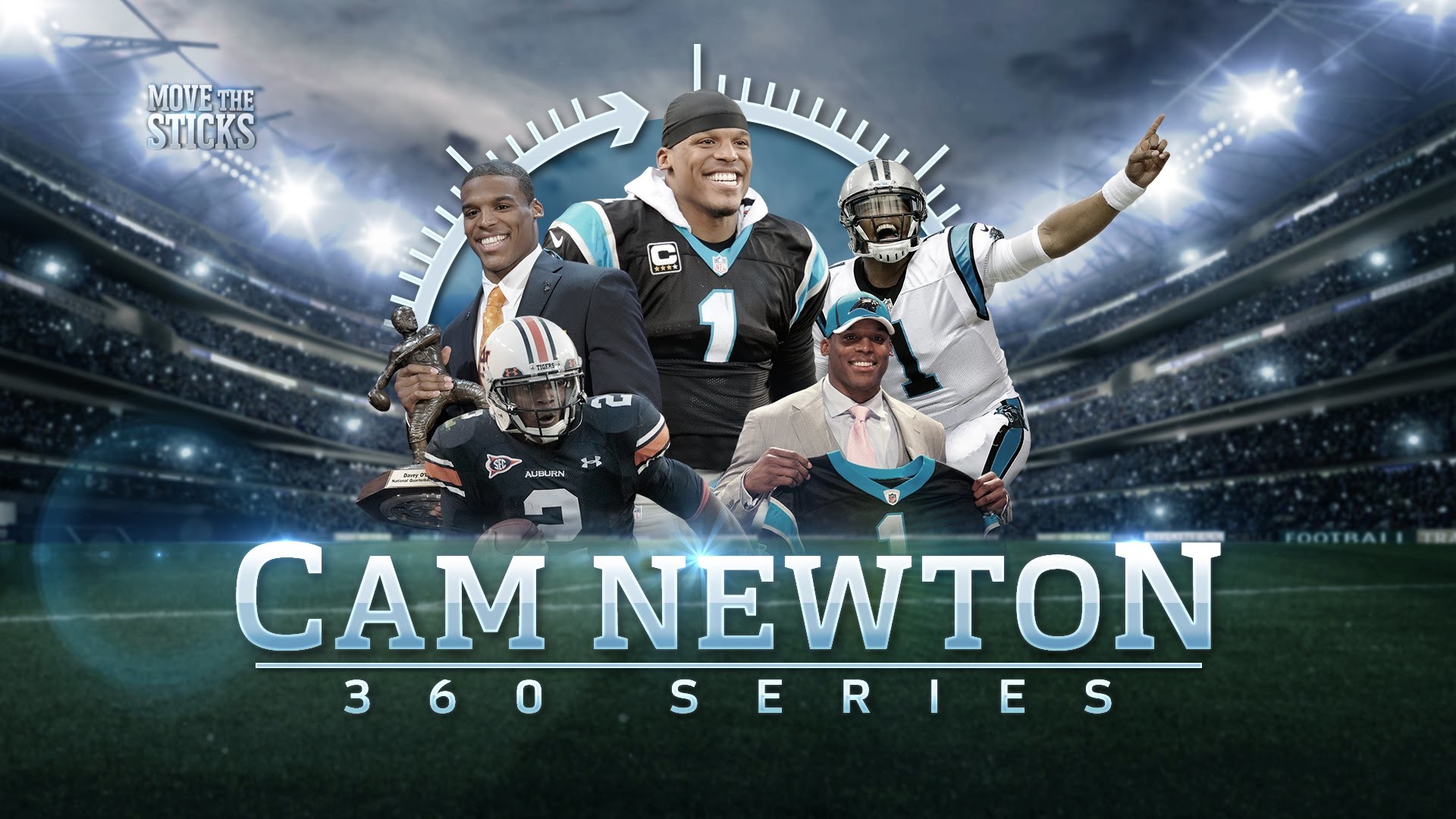 1920x1080 Cam Newton: From Junior College to MVP | Cam Newton 360 | Move the Sticks |  NFL